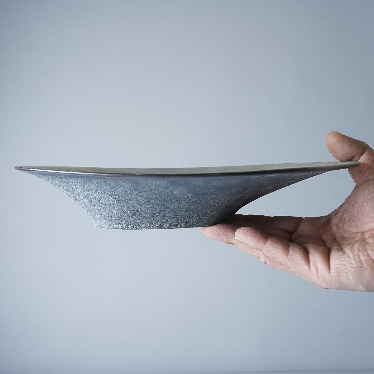 有田焼 シャンパンゴールド オーバルプレート 28.5cm Riso Studio1156