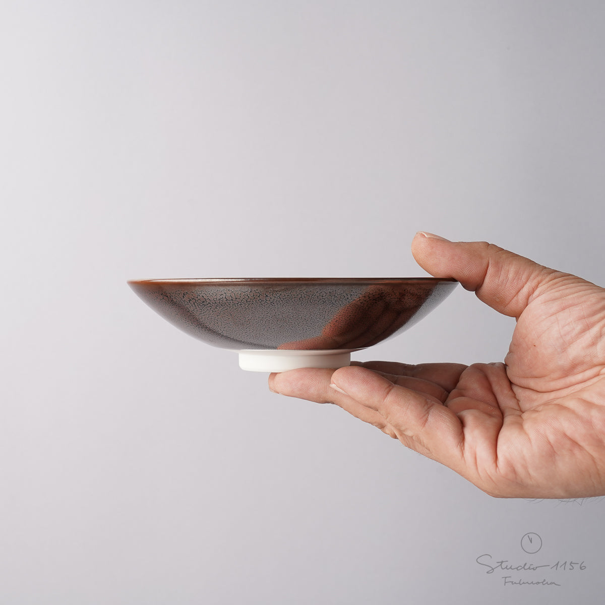 有田焼 轆轤挽 五寸丸皿 14.5cm Shinemon Studio1156