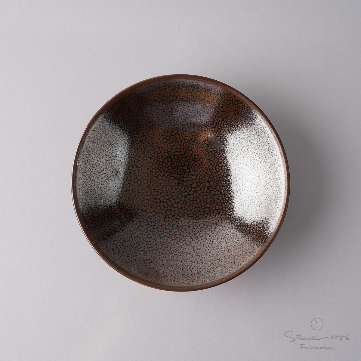 有田焼 轆轤挽 五寸丸皿 14.5cm Shinemon Studio1156