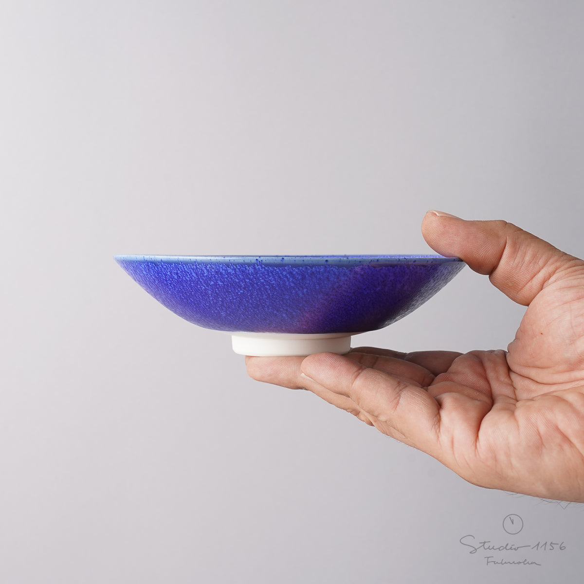 有田焼 轆轤挽 五寸丸皿 14.5cm Shinemon Studio1156