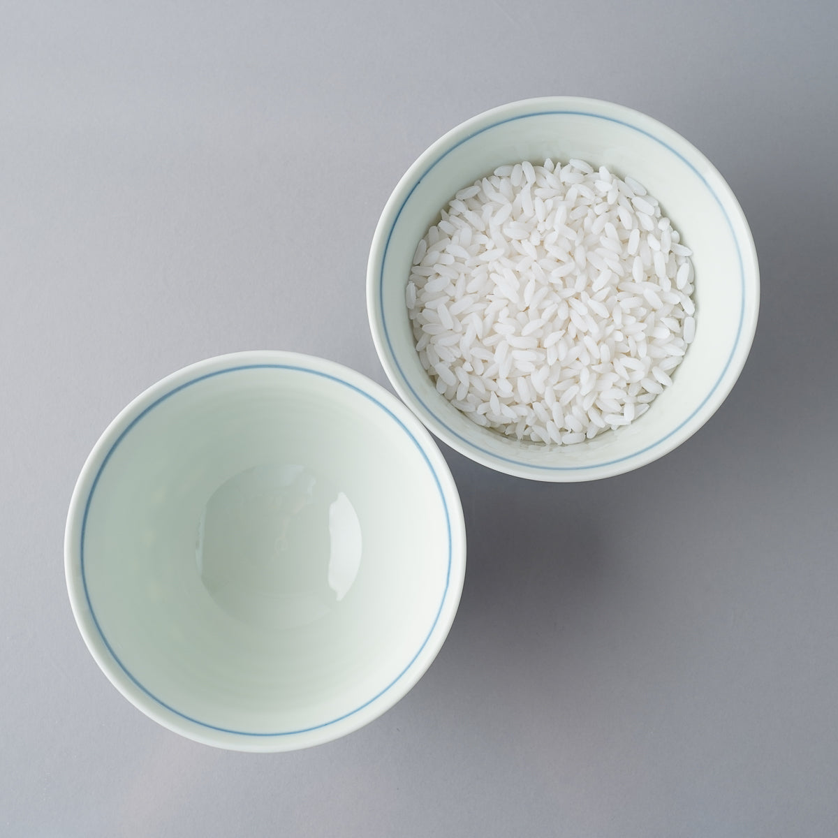 肥前吉田焼 染付八方割丸紋 六兵衛 ご飯茶碗 12cm Soemasa Studio1156