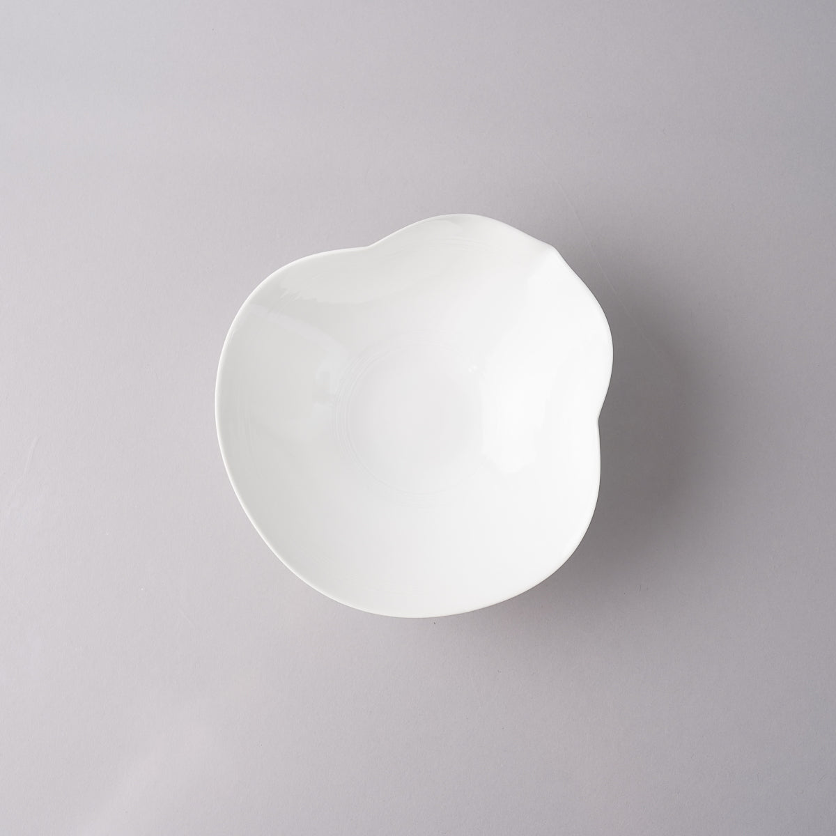 有田焼 白磁瓢型内線彫 薄手五寸平鉢 15cm Shouhei Studio1156