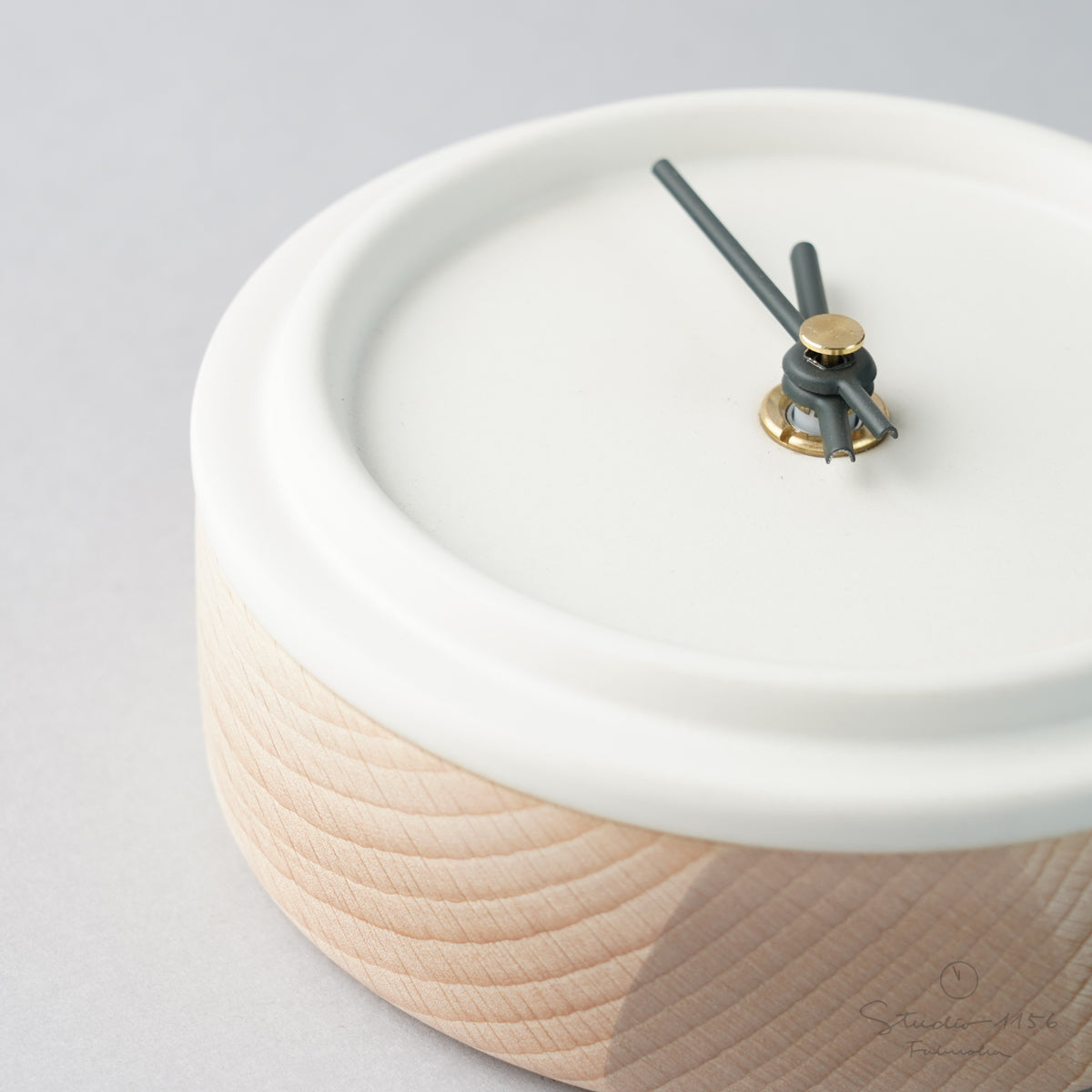 美濃焼 Baum 陶器時計 置き時計 電池付 SUGY Studio1156