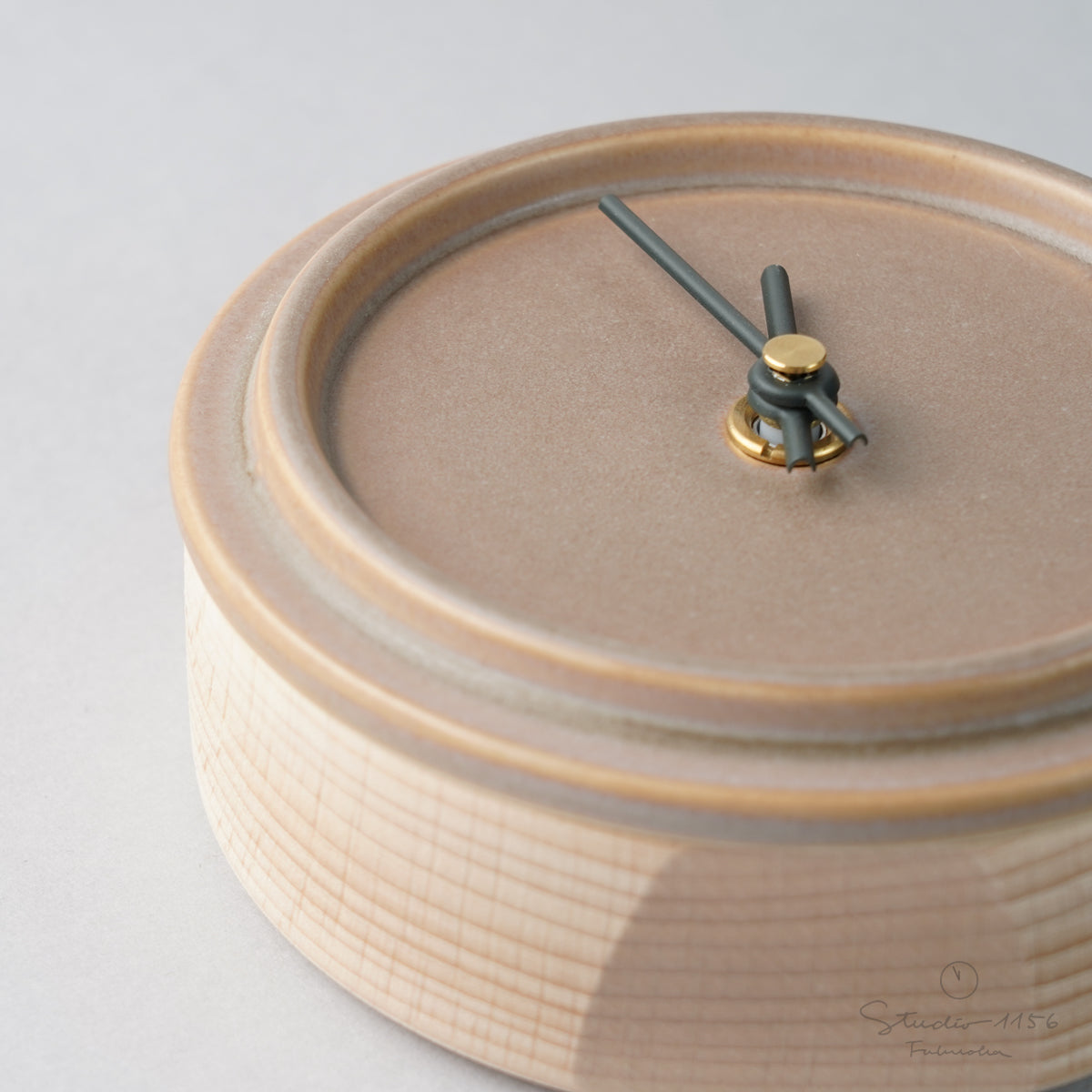 美濃焼 Baum 陶器時計 置き時計 電池付 SUGY Studio1156