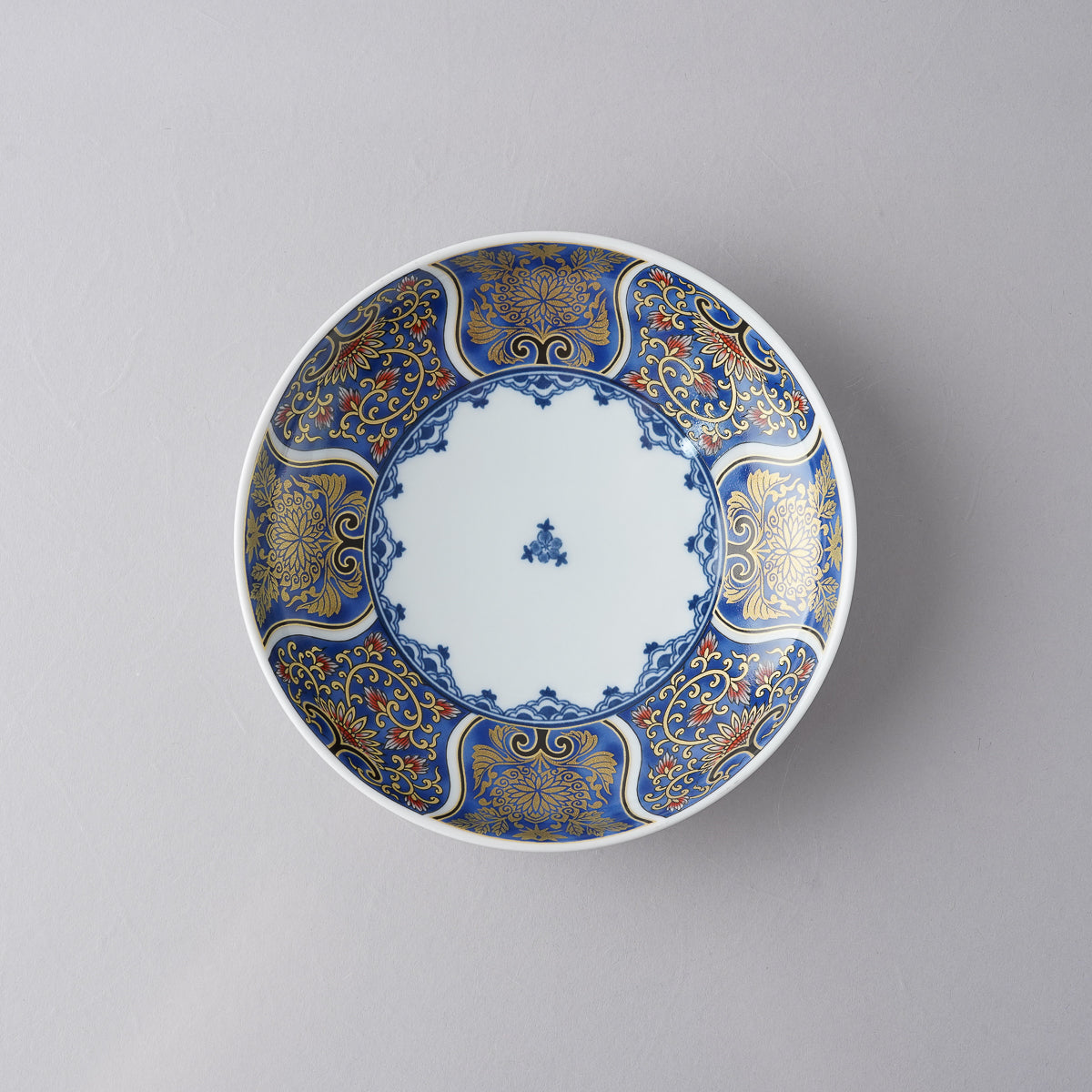 波佐見焼 献上古伊万里 五寸皿 14.5cm 青 Saikai Studio1156