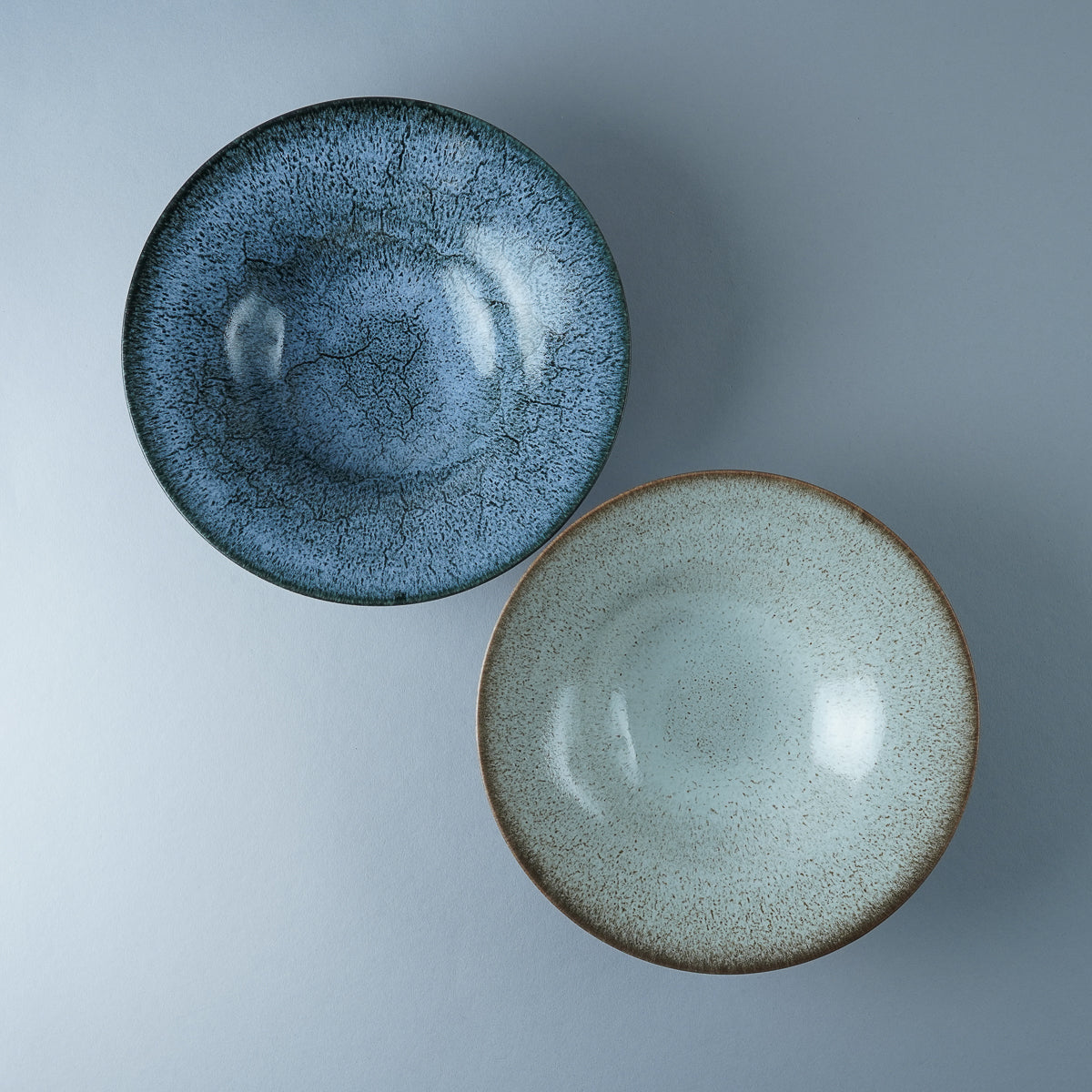 美濃焼 宙(ソラ) ワイドリムクーププレート 21cm 作山窯 - Studio1156