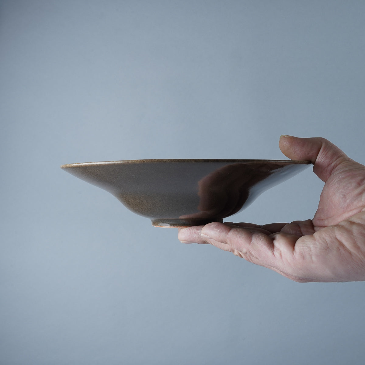 美濃焼 宙(ソラ) ワイドリムクーププレート 21cm Sakuzan Studio1156