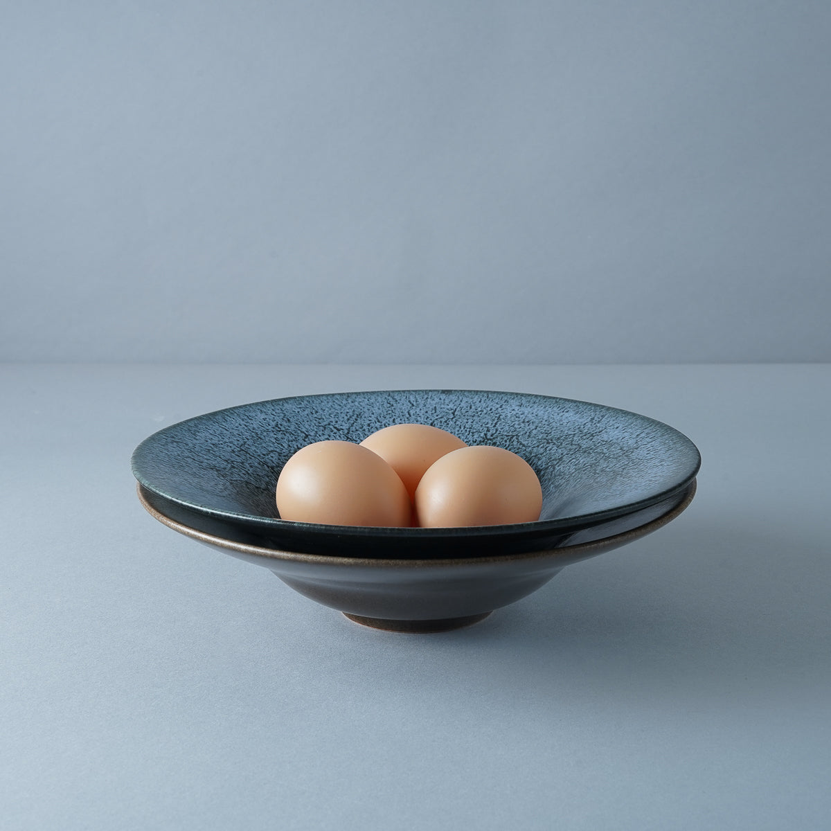 美濃焼 宙(ソラ) ワイドリムクーププレート 21cm Sakuzan Studio1156