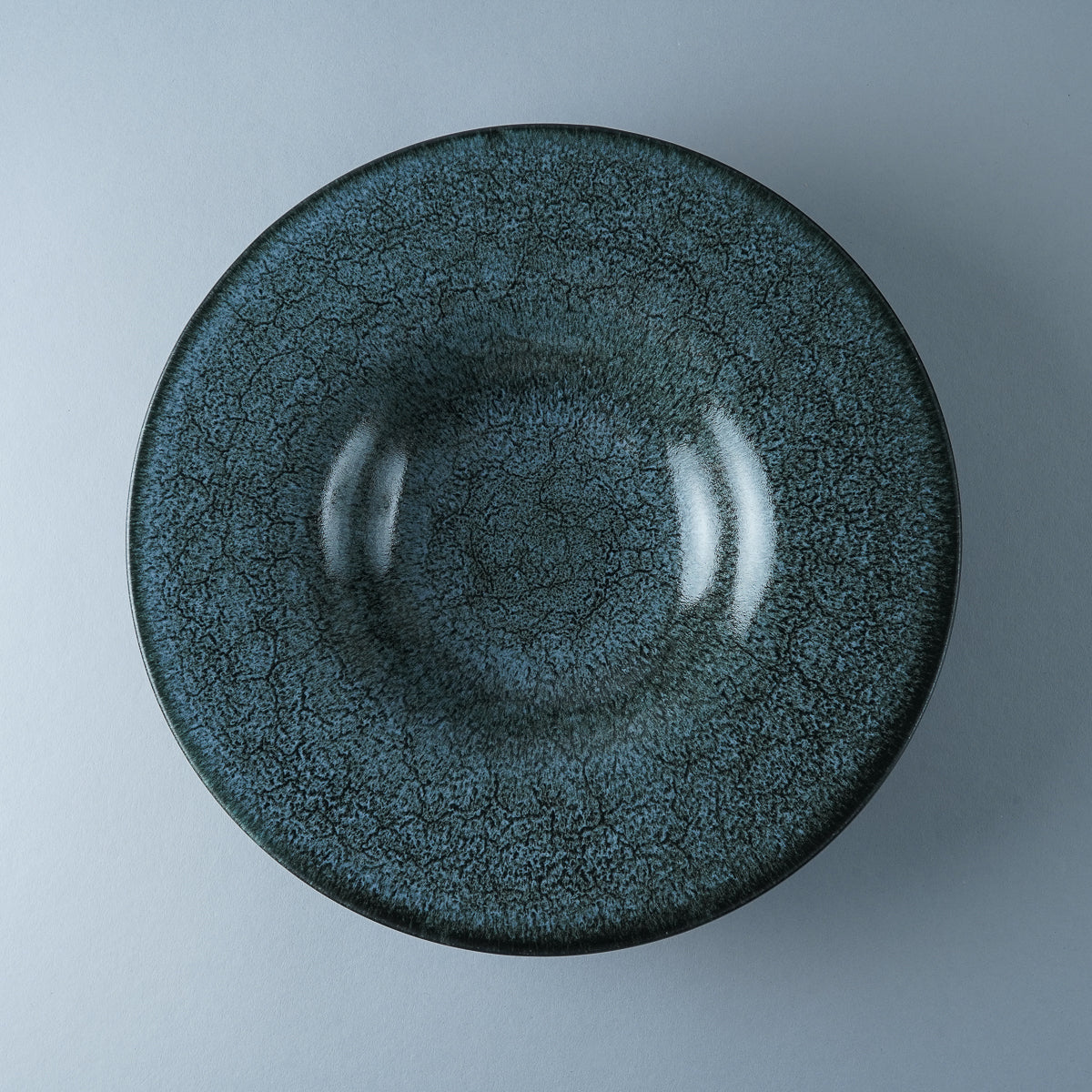 美濃焼 宙(ソラ) ワイドリムクーププレート GY 26cm Sakuzan Studio1156