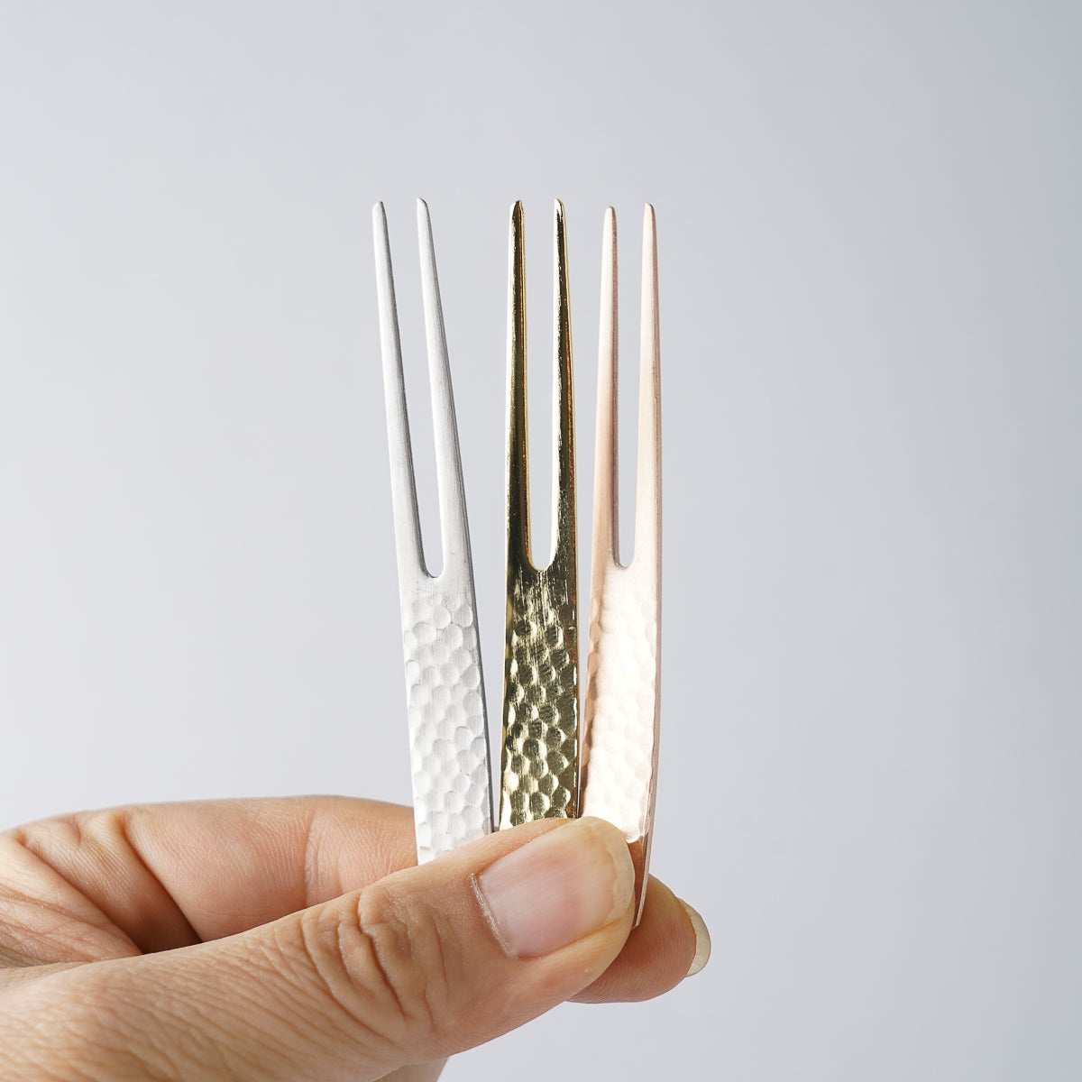 新潟燕カトラリー かんざし ピックフォーク 槌目 9cm Todai Studio1156