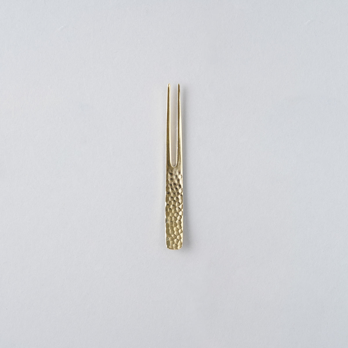 新潟燕カトラリー かんざし ピックフォーク 槌目 9cm ゴールド Todai Studio1156