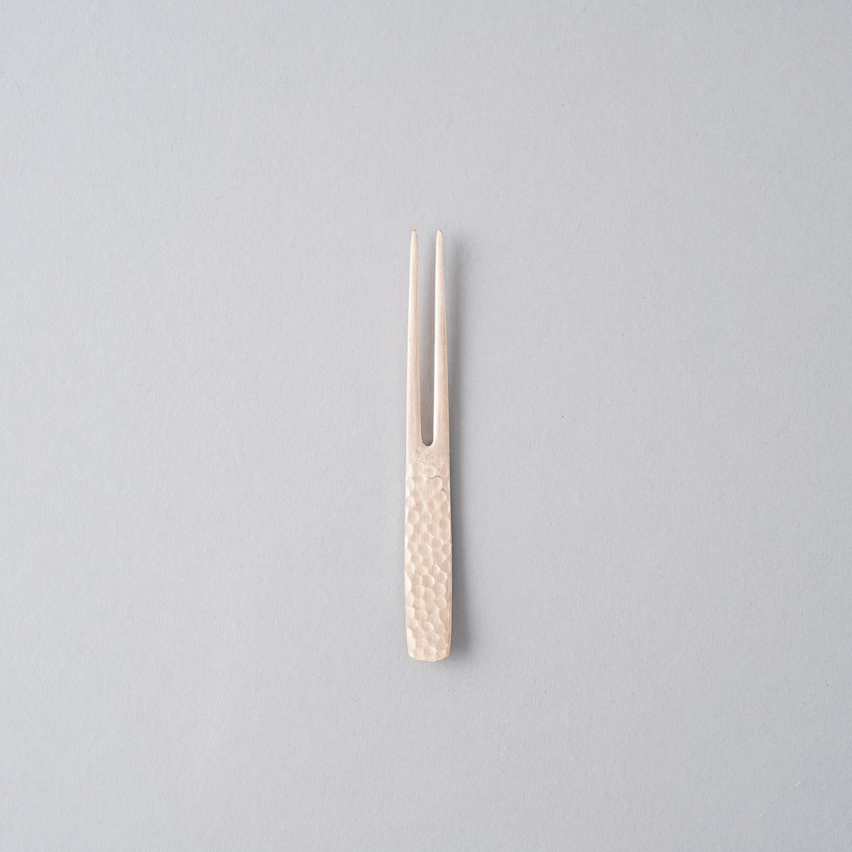 新潟燕カトラリー かんざし ピックフォーク 槌目 9cm ピンクゴールド Todai Studio1156