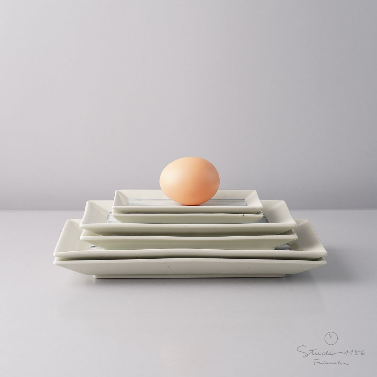 伊万里焼 染付連子 長角皿 S/M/L Tamori Studio1156