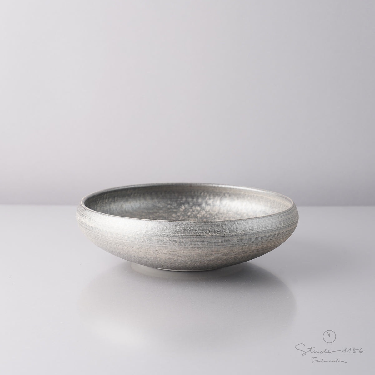 有田焼 六寸鉄鉢 ボウル 18.5cm ラフシルバー Touetsu Studio1156