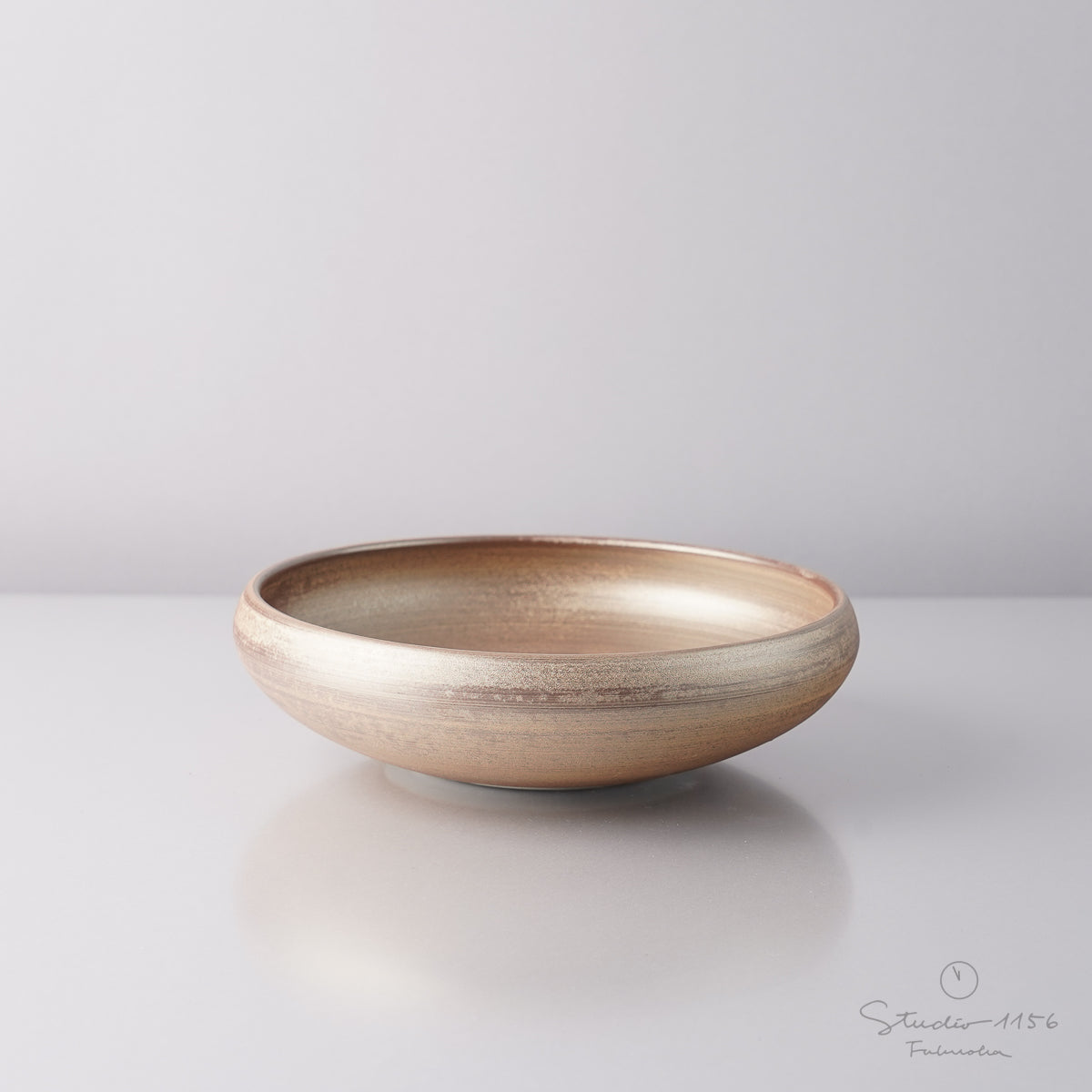 有田焼 六寸鉄鉢 ボウル 18.5cm ラフゴールド Touetsu Studio1156