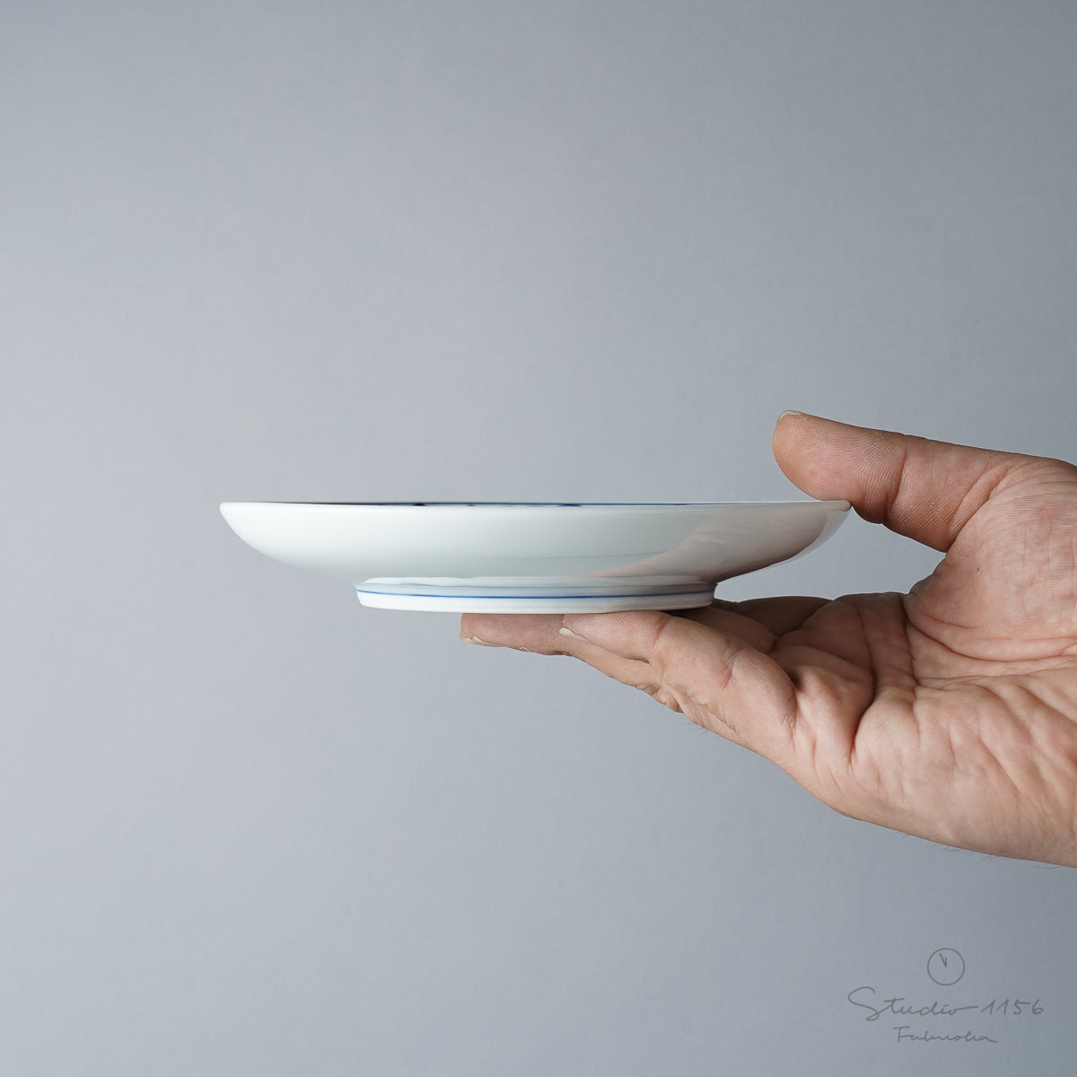 波佐見焼 染付 五寸丸皿 15cm Takayama Studio1156