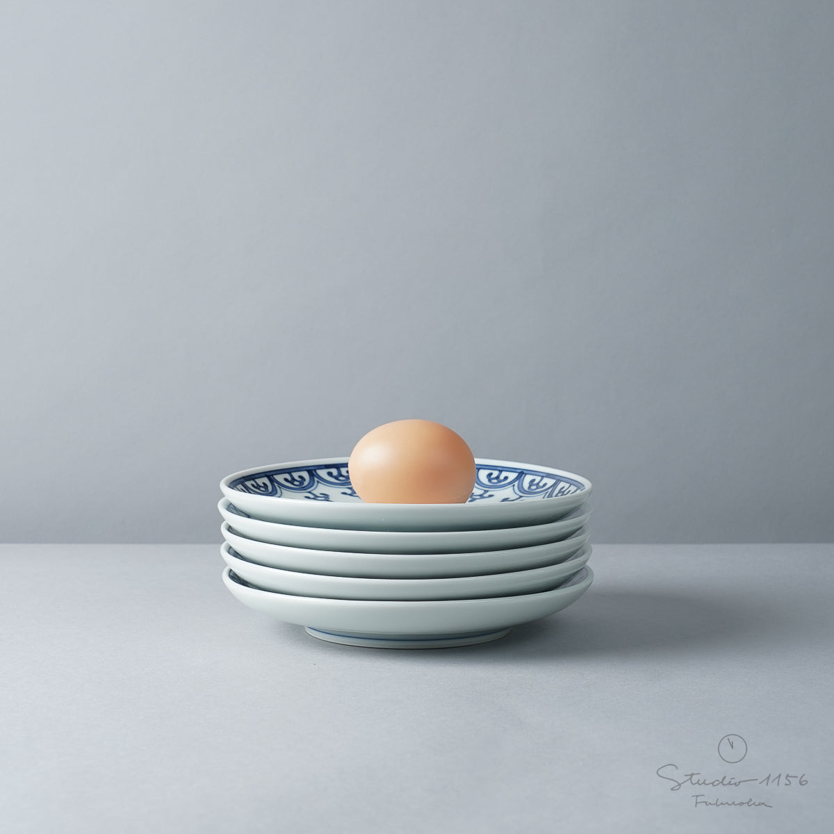 波佐見焼 染付 五寸丸皿 15cm Takayama Studio1156