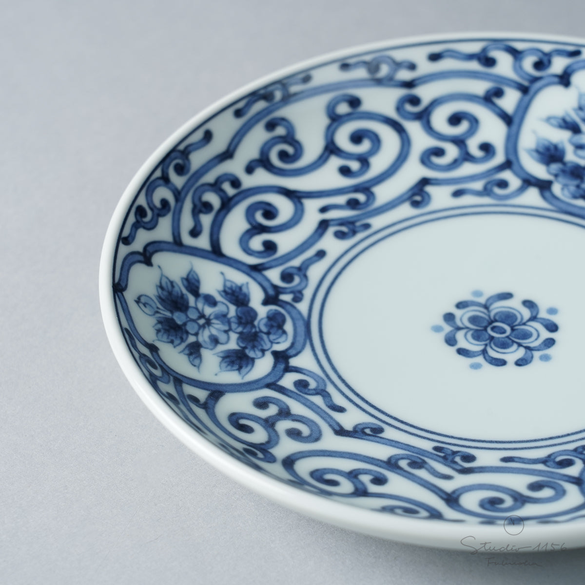 波佐見焼 染付 五寸丸皿 15cm Takayama Studio1156