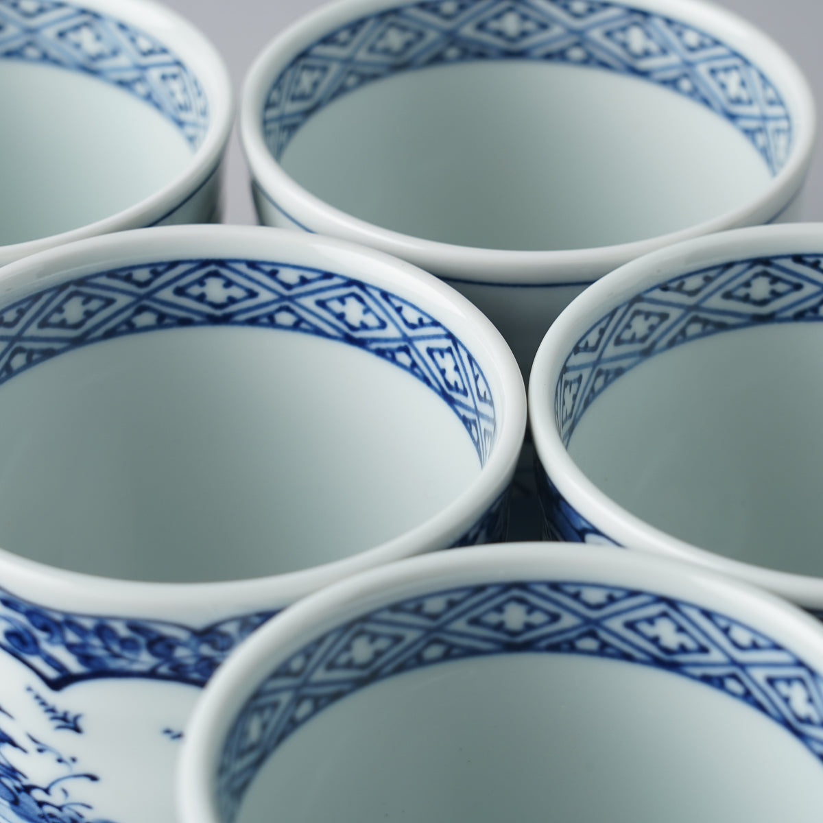 波佐見焼 染付 手彫そば猪口 190ml Takayama Studio1156