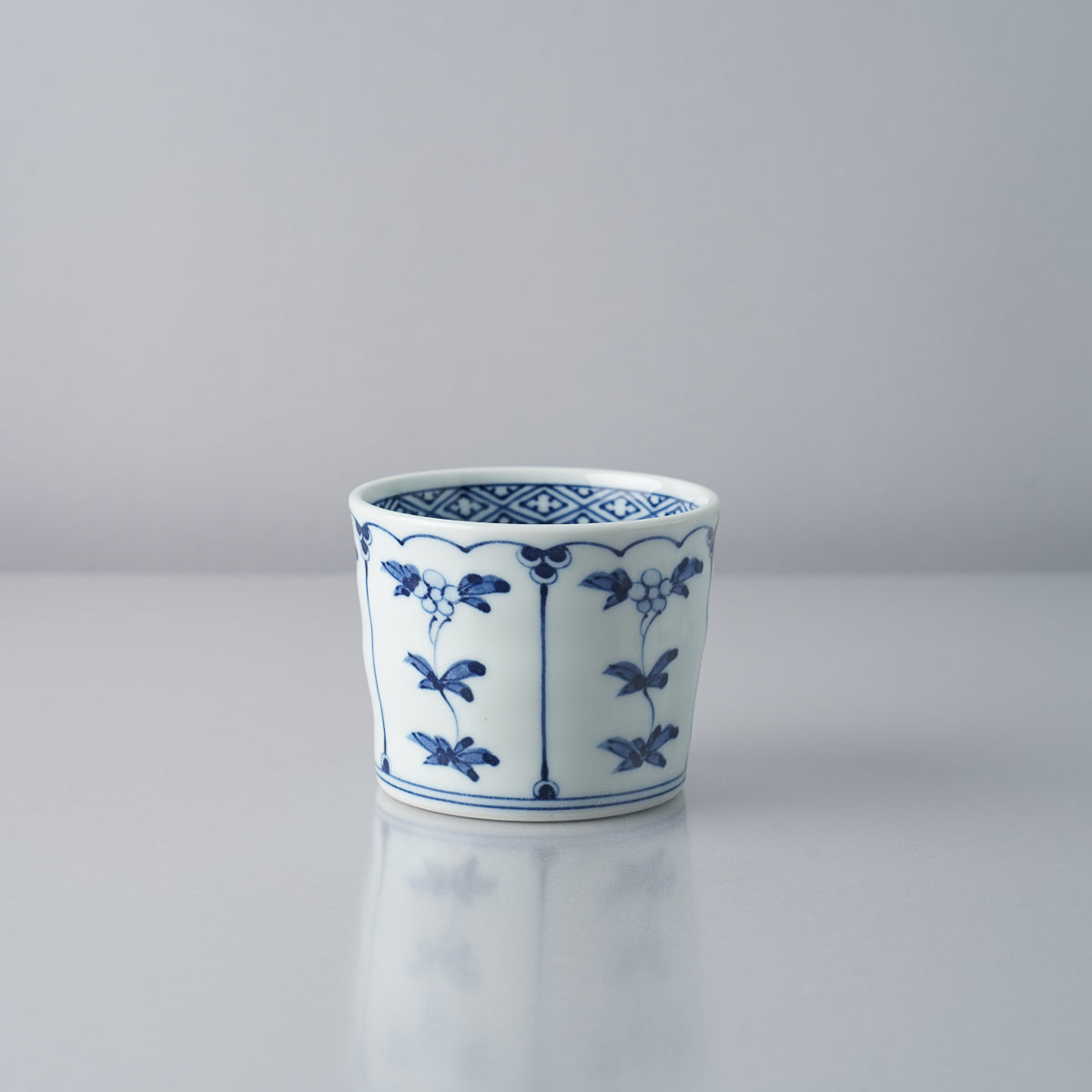 波佐見焼 染付 手彫そば猪口 190ml Takayama Studio1156