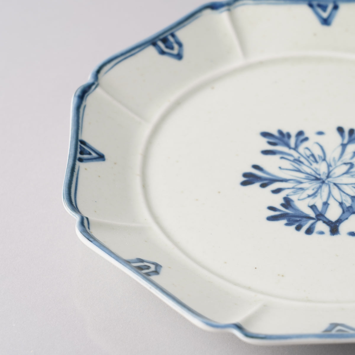 波佐見焼 八方七寸皿 21cm Toubou-ao Studio1156