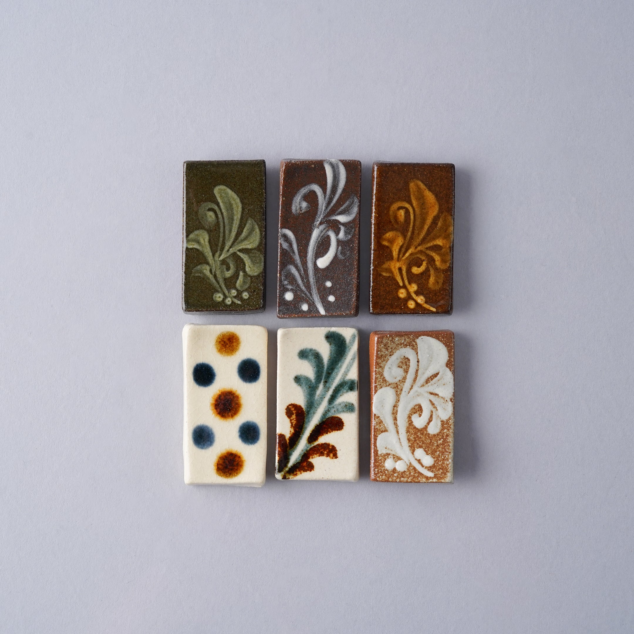 壺屋焼 やちむん 箸置き 5cm Toushin Studio1156