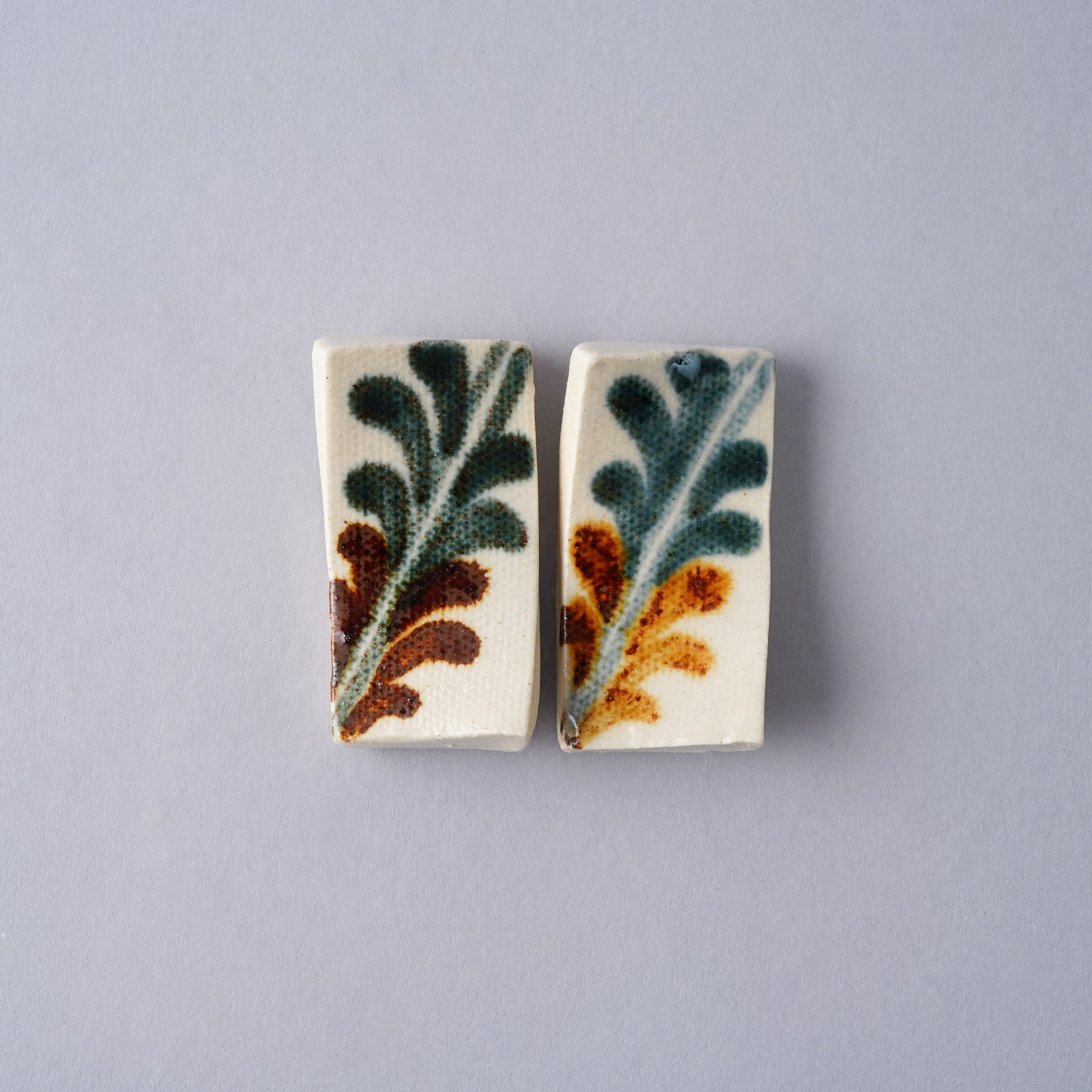 壺屋焼 やちむん 箸置き 5cm Toushin Studio1156