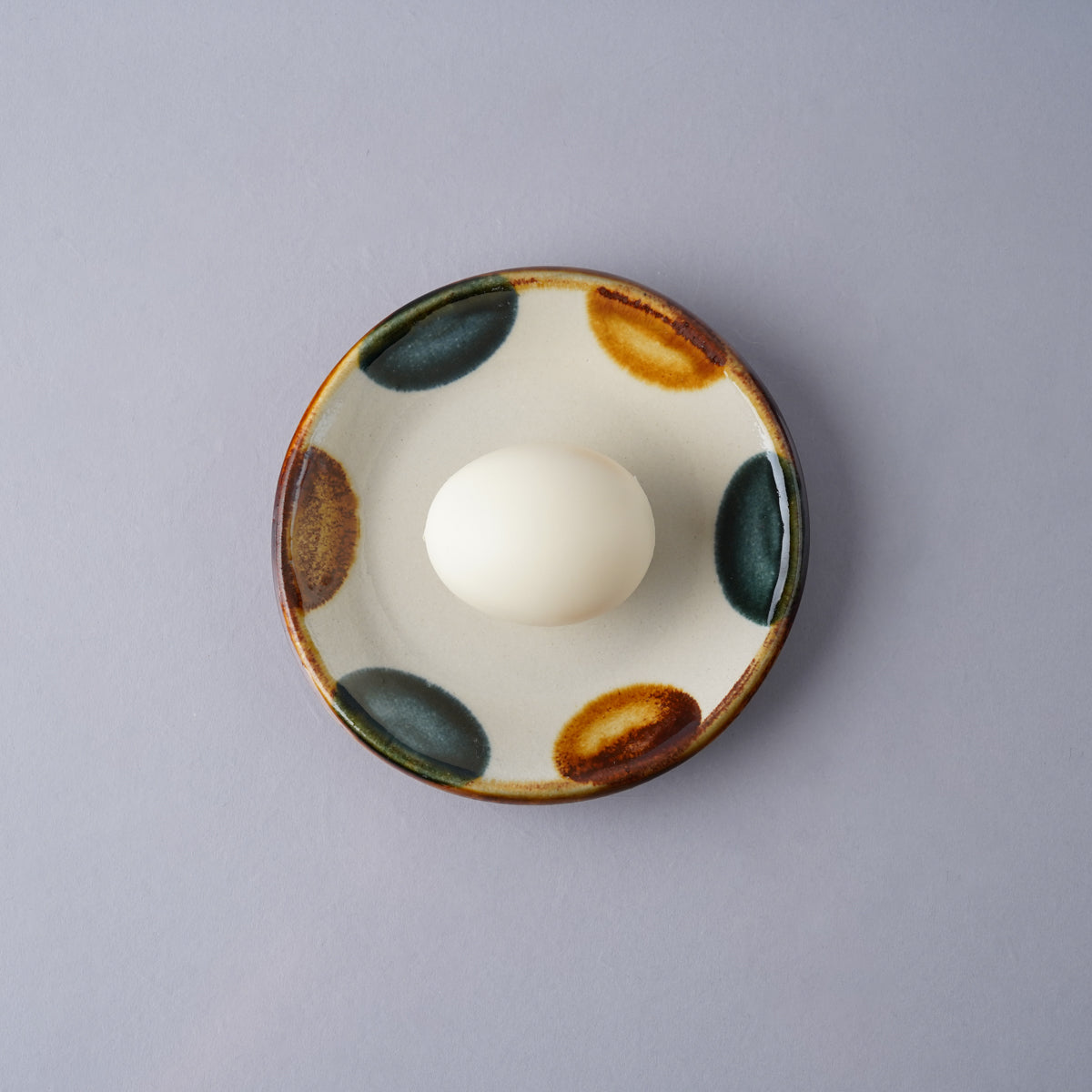 壺屋焼 やちむん ドット 四寸皿 13cm Toushin Studio1156