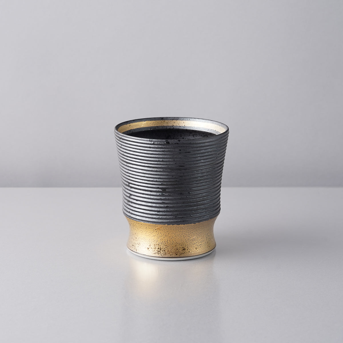 波佐見焼 ワビカップ ボーダー フリーカップ 300ml 金彩 Wazan Studio1156