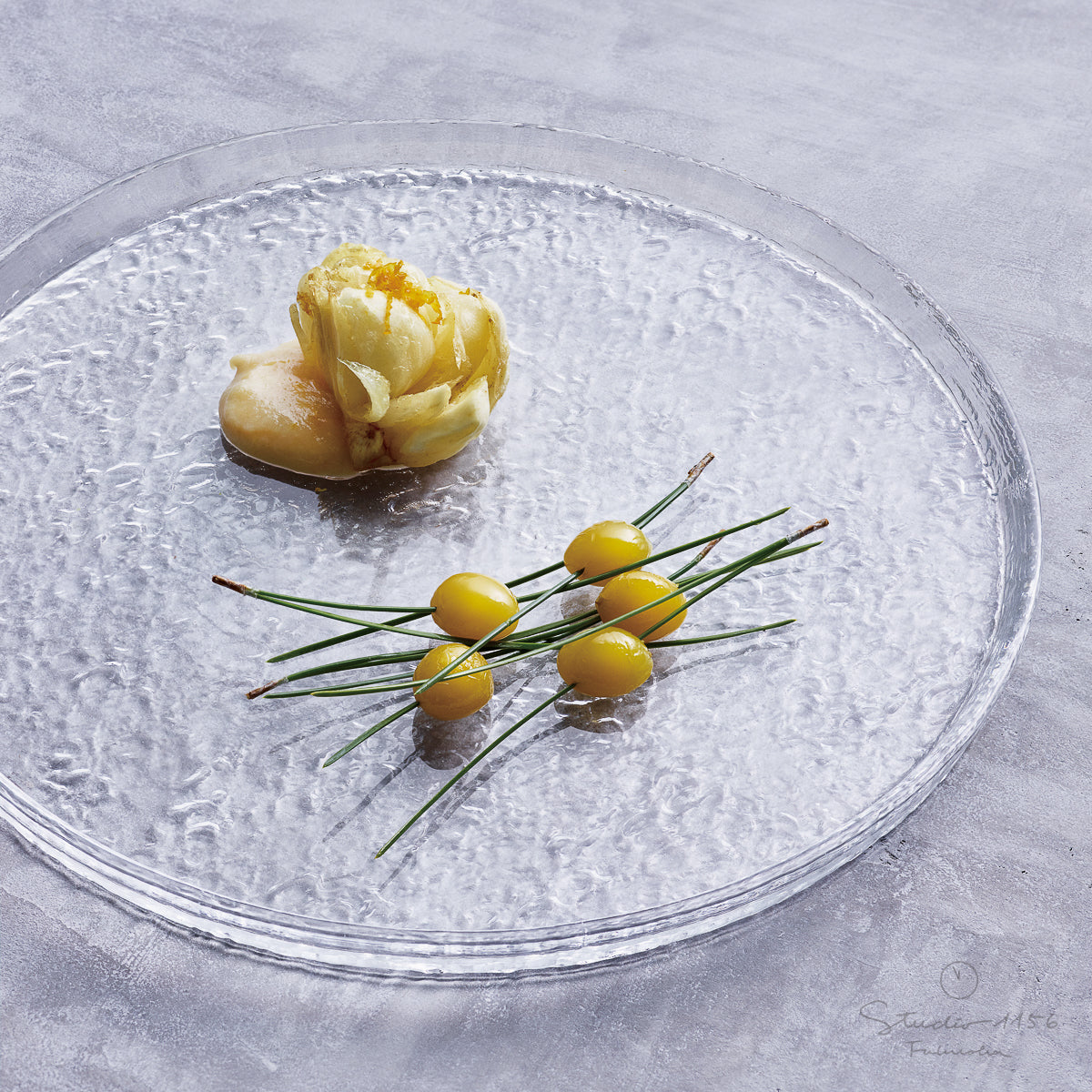 ガラス食器 うたかた プレート 24cm/20cm Yoshinuma-glass Studio1156