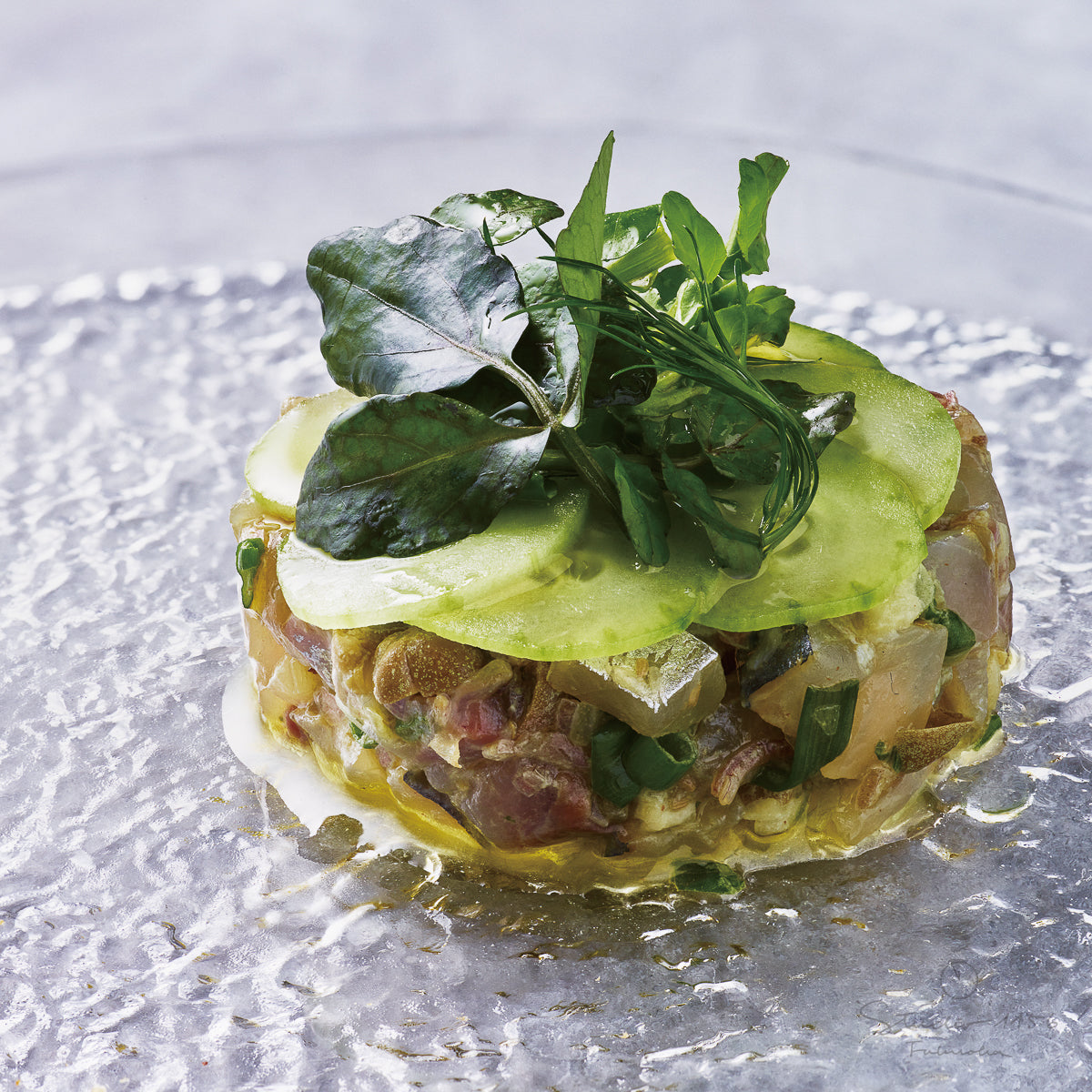 ガラス食器 うたかた プレート 24cm/20cm Yoshinuma-glass Studio1156