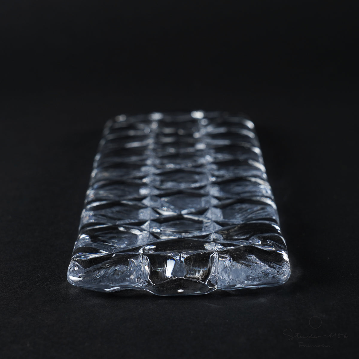 ガラス食器 かごめ-7 長角皿 18cm [廃番特価品] Yoshinuma-glass Studio1156