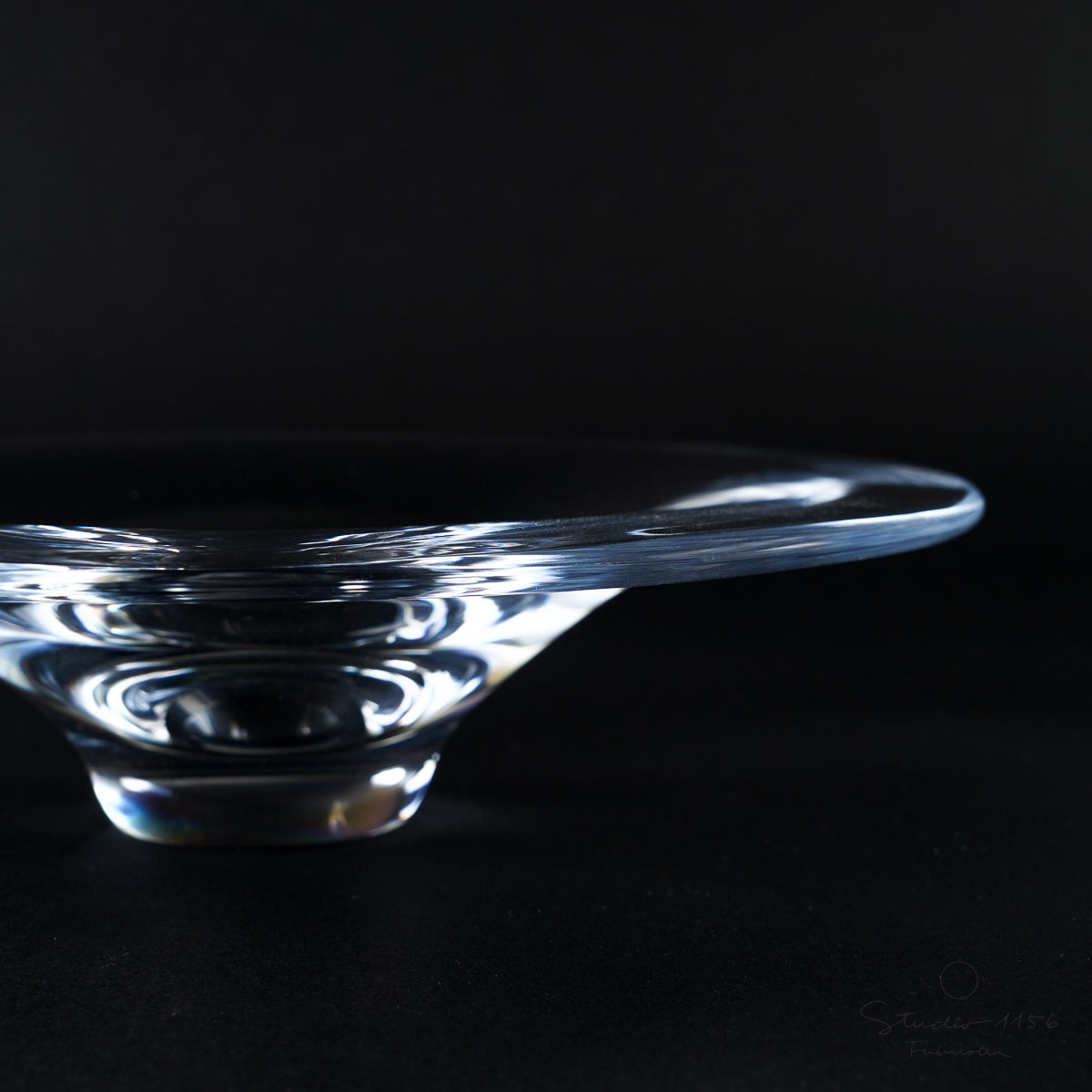 ガラス食器 透水(大) プレート 24.5cm [廃番特価品] Yoshinuma-glass Studio1156