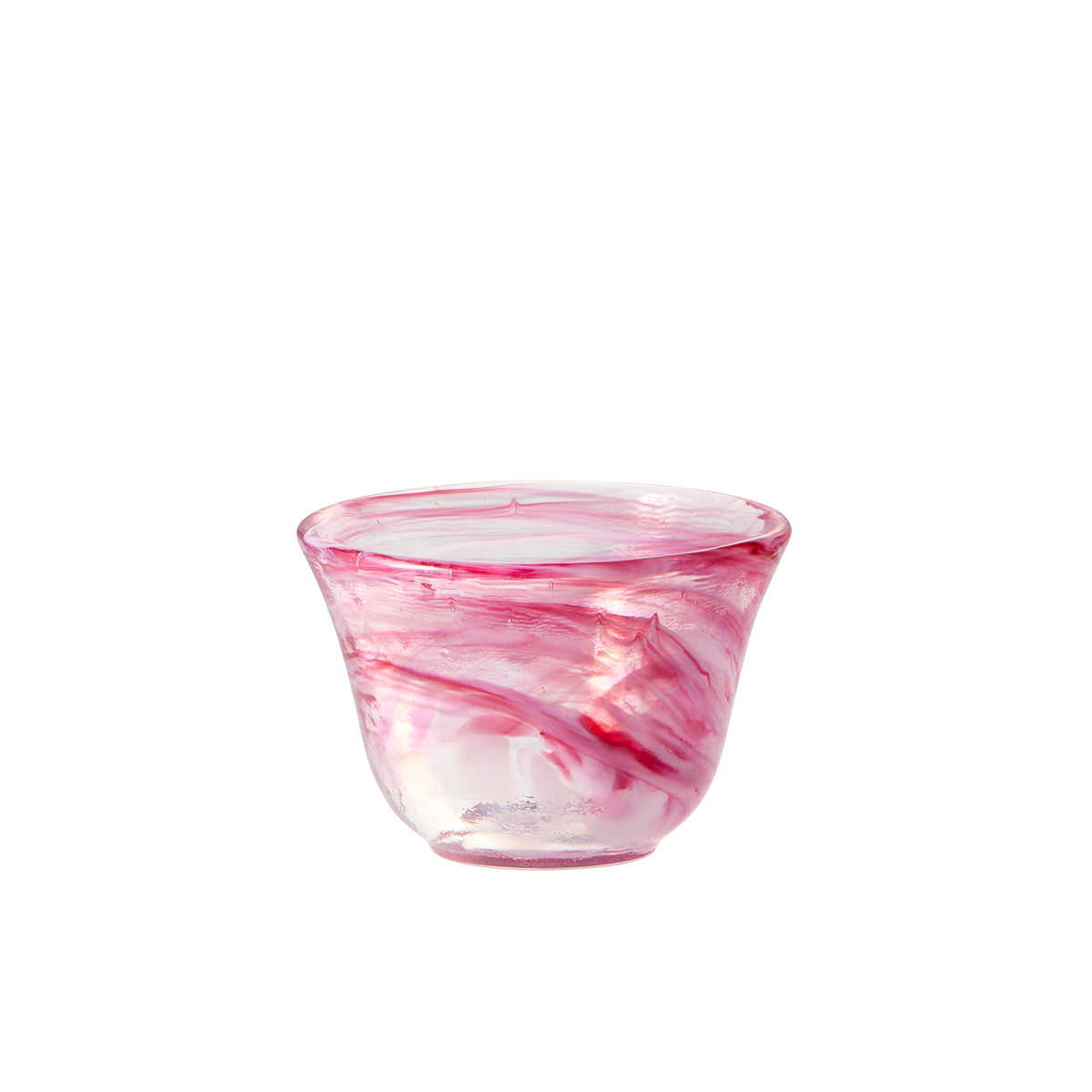 ガラス食器 色彩ぐい呑 流水 50ml 2R(レッド) Yoshinuma-glass Studio1156