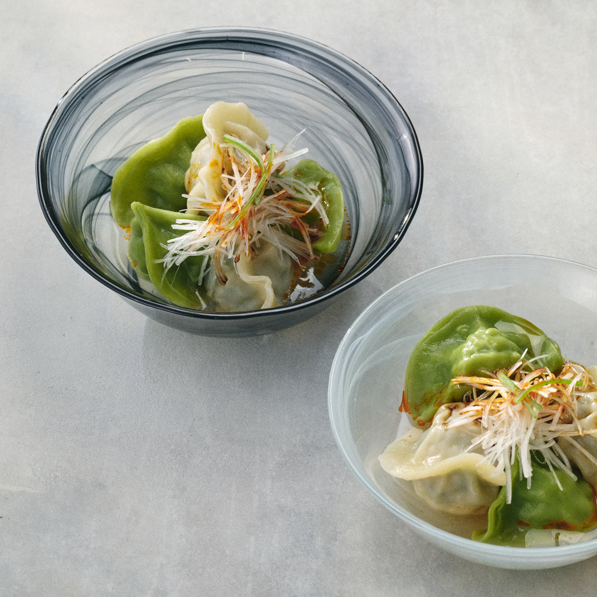 ガラス食器 水墨 中鉢 15cm Yoshinuma-glass Studio1156