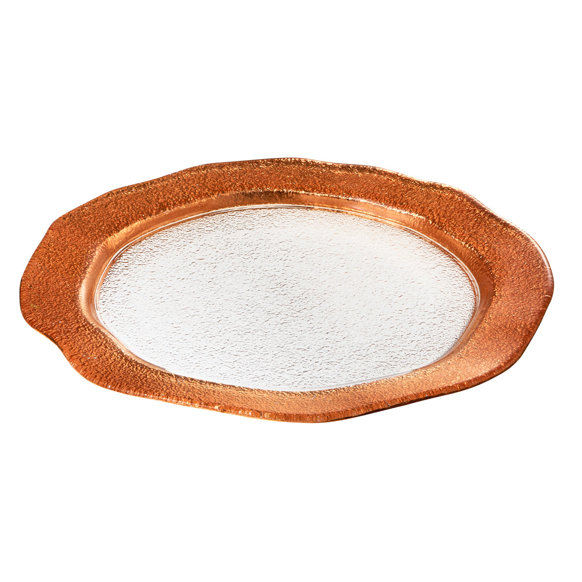 ガラス食器 サンタフェ プレート 21.5cm カッパー Yoshinuma-glass Studio1156