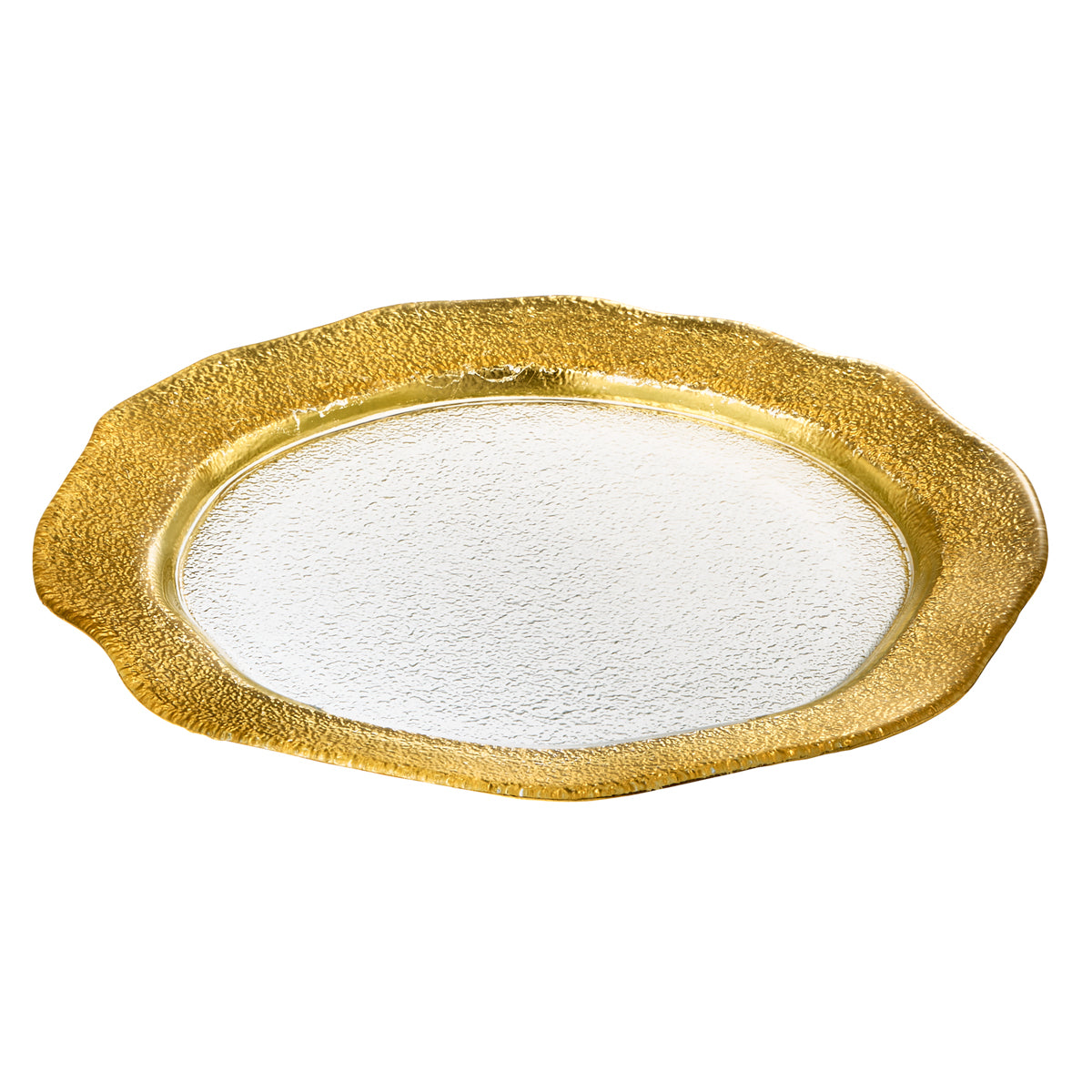 ガラス食器 サンタフェ プレート 21.5cm ゴールド Yoshinuma-glass Studio1156