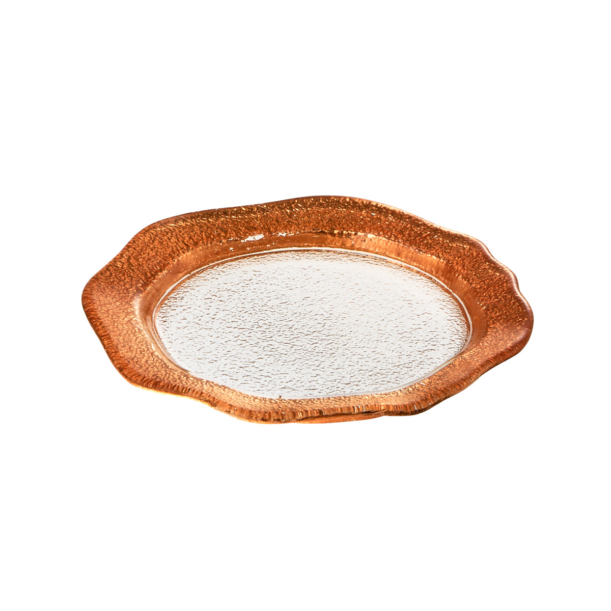 ガラス食器 サンタフェ 12cmプレート カッパー Yoshinuma-glass Studio1156