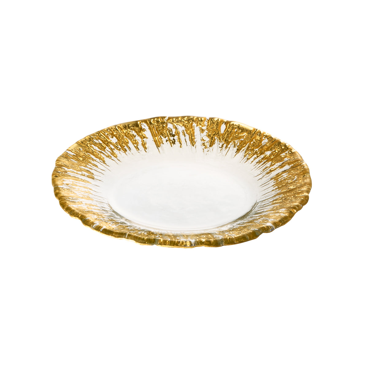 ガラス食器 フラッシュ 12cmプレート ゴールド Yoshinuma-glass Studio1156