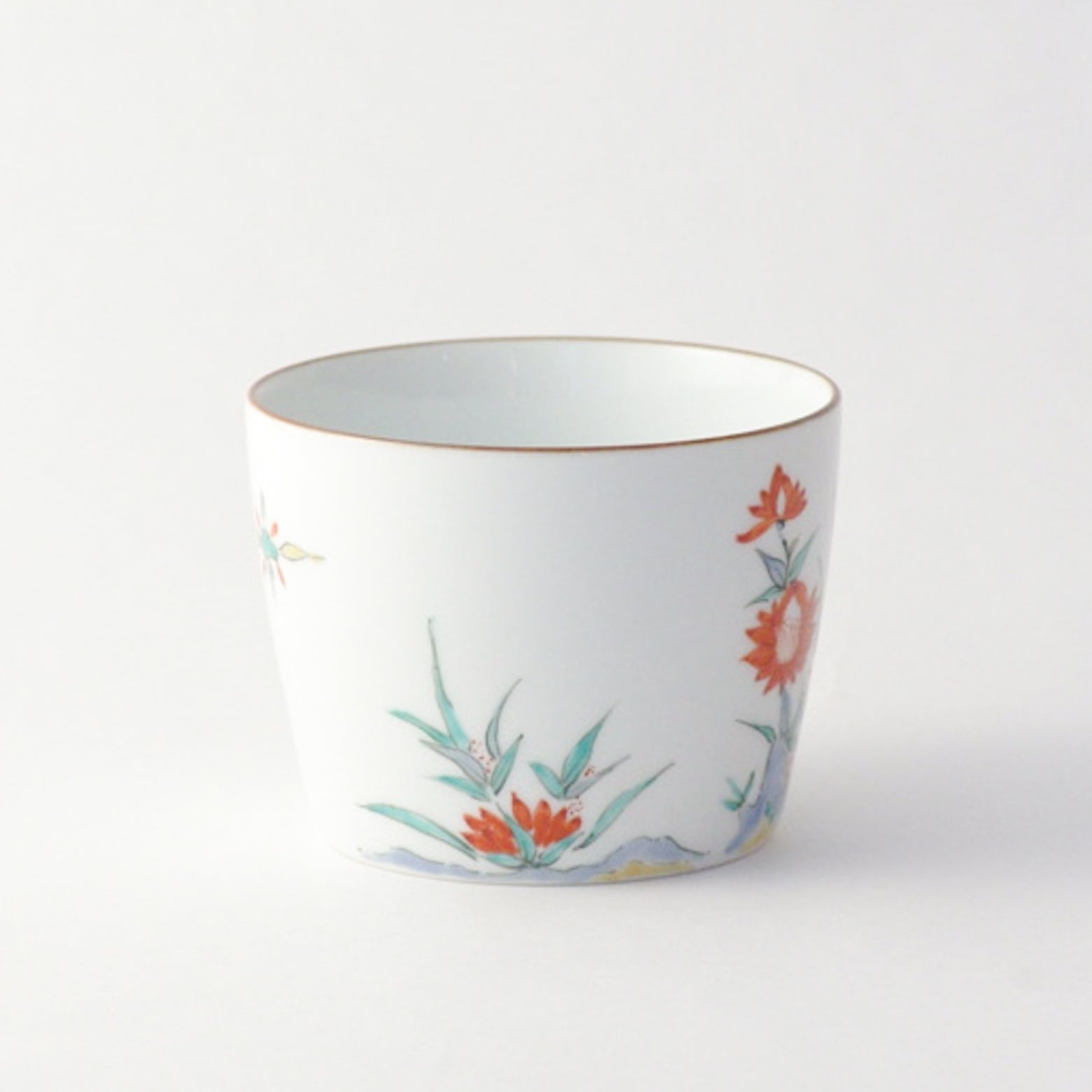 有田焼 色絵 牡丹文 そば猪口(大) 220ml Riso Studio1156