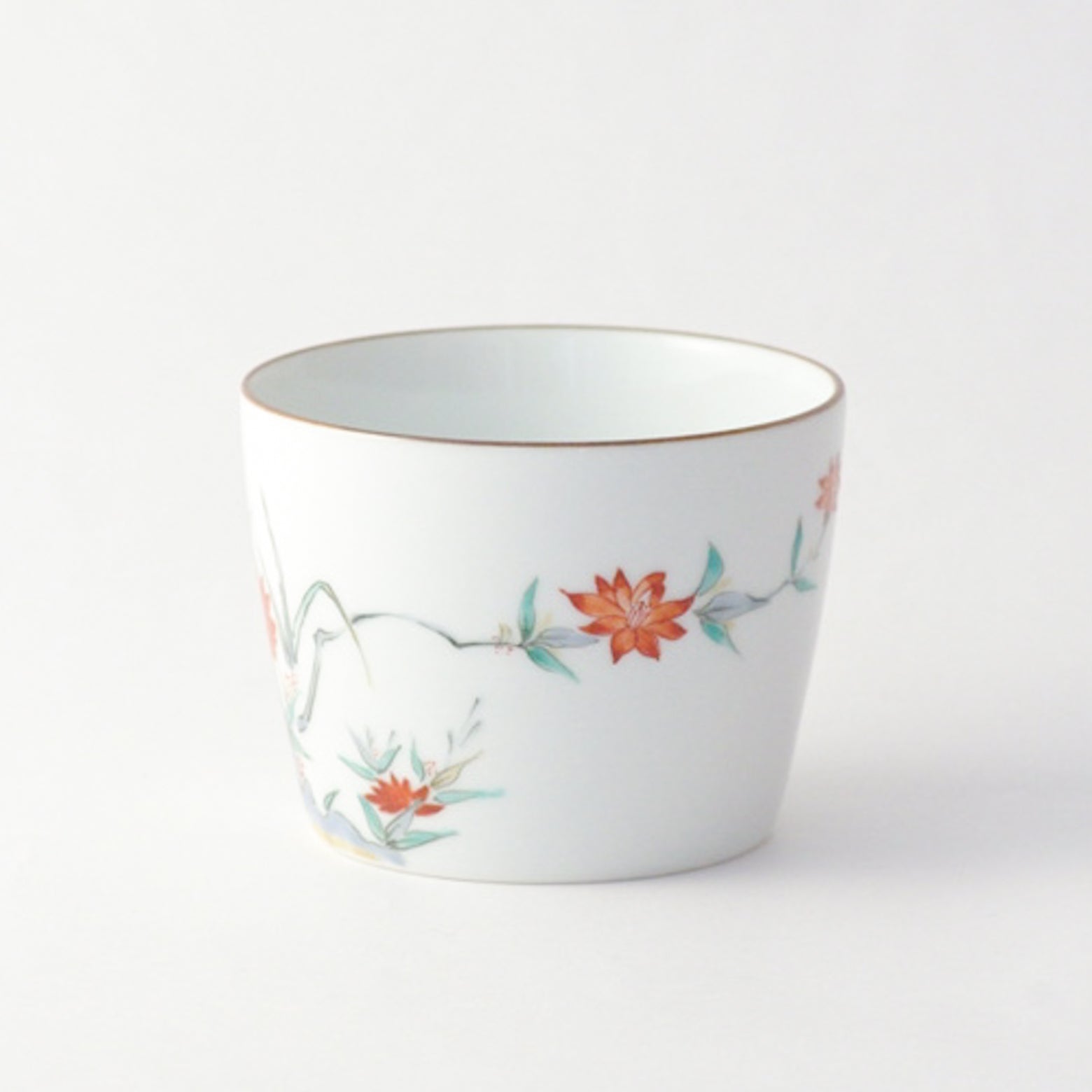 有田焼 色絵 牡丹文 そば猪口(大) 220ml Riso Studio1156