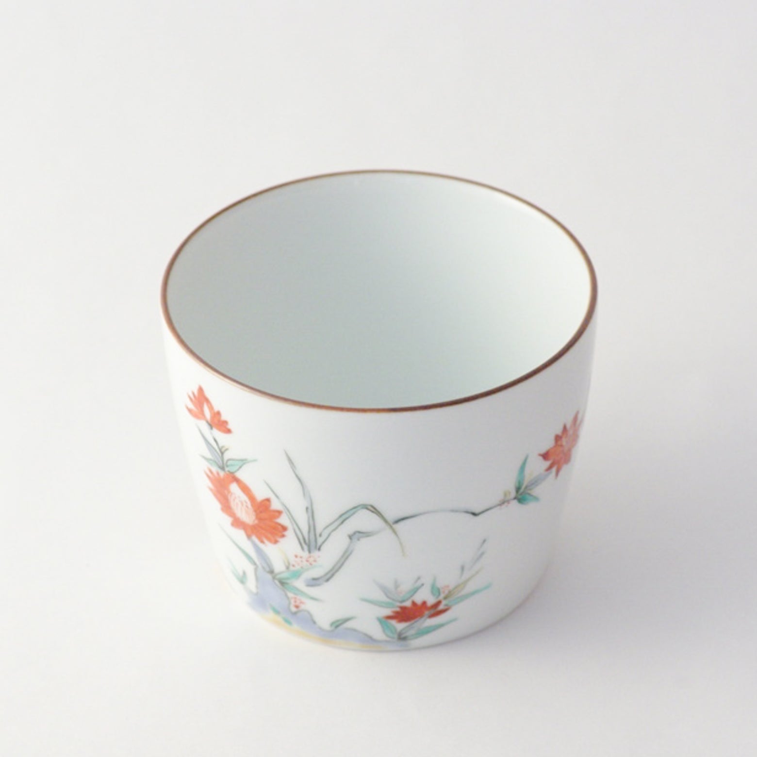 有田焼 色絵 牡丹文 そば猪口(大) 220ml Riso Studio1156