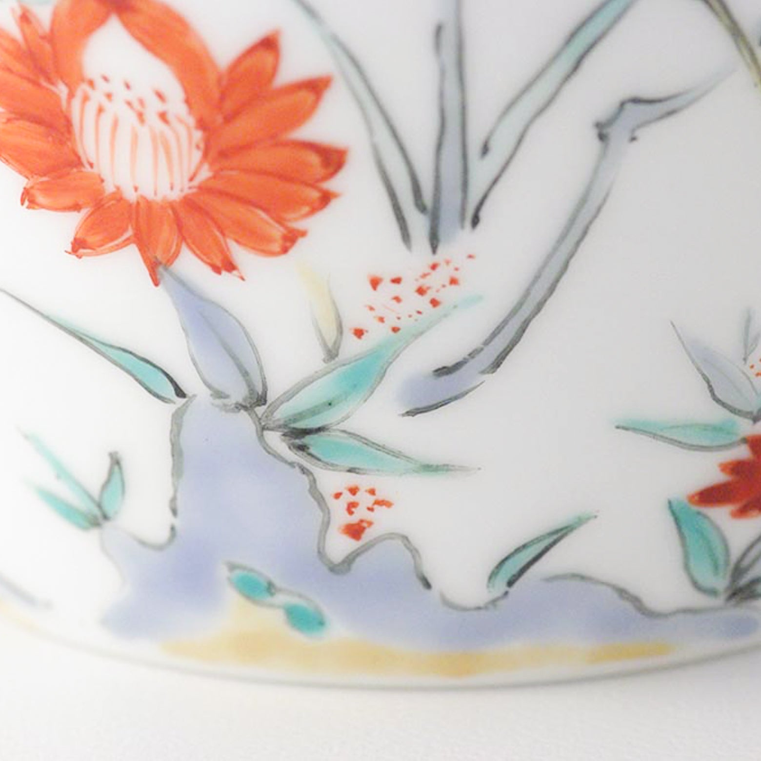 有田焼 色絵 牡丹文 そば猪口(大) 220ml Riso Studio1156