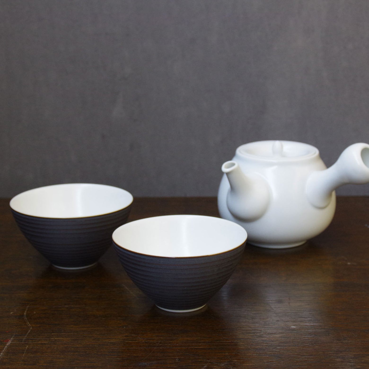 有田焼 錆線紋 平仙茶 180ml Riso Studio1156