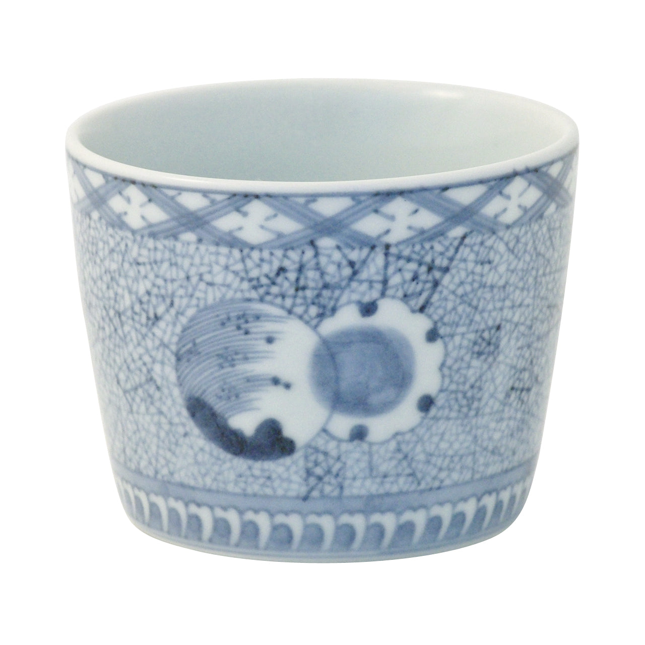 有田焼 染付 氷裂雪輪文 そば猪口(大) 220ml Riso Studio1156