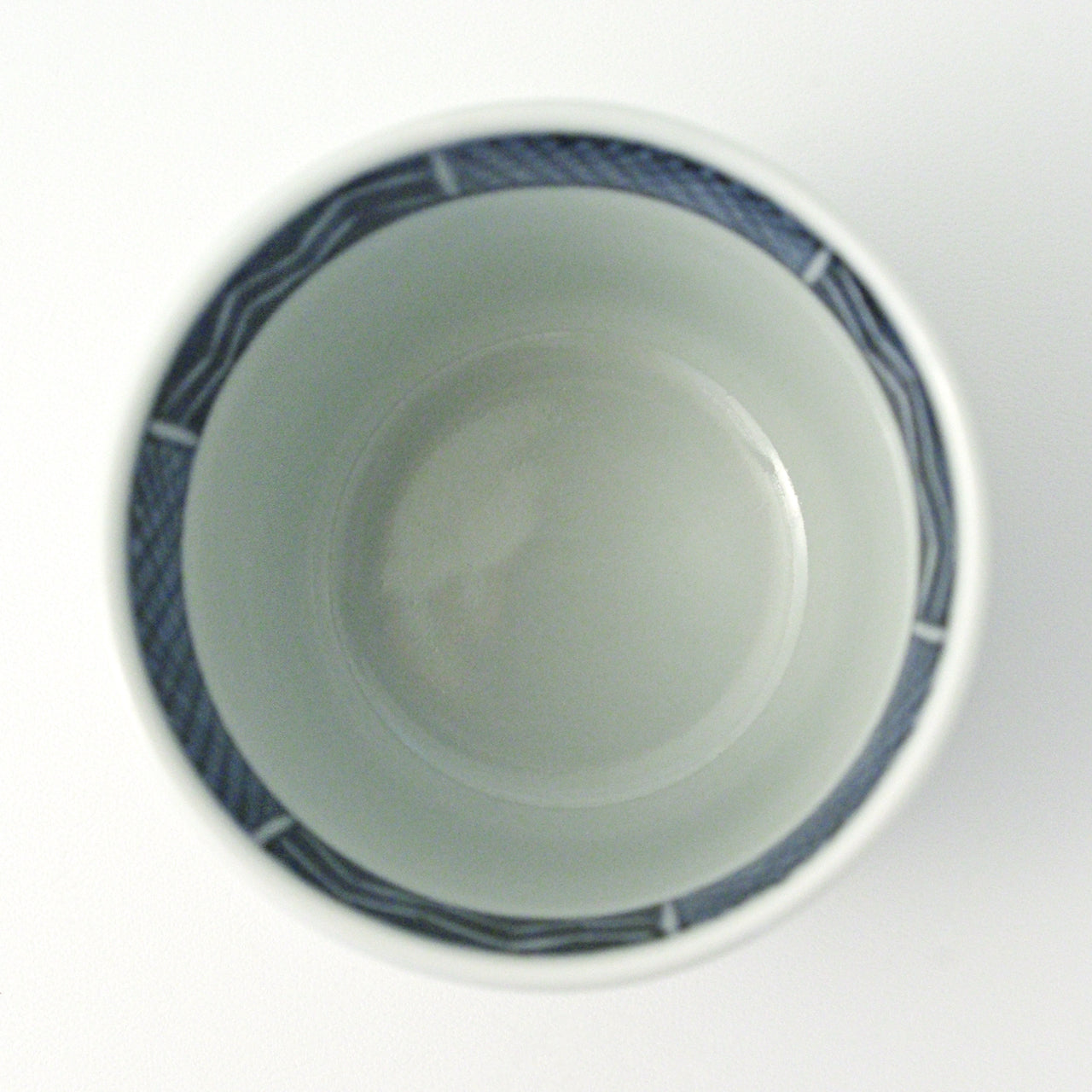 有田焼 染付 市松文 そば猪口(大) 220ml Riso Studio1156