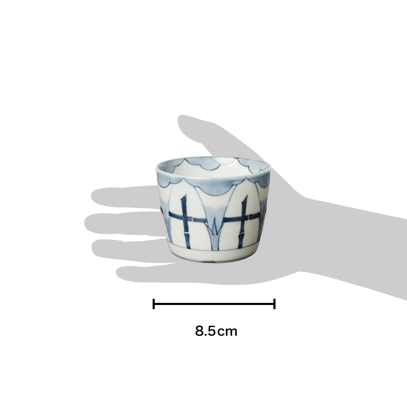 有田焼 染付 朝顔文 そば猪口(大) 220ml Riso Studio1156