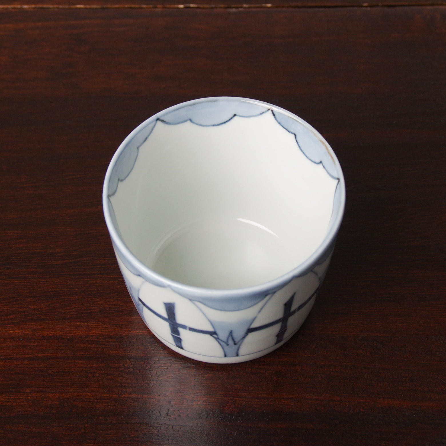 有田焼 染付 朝顔文 そば猪口(大) 220ml Riso Studio1156