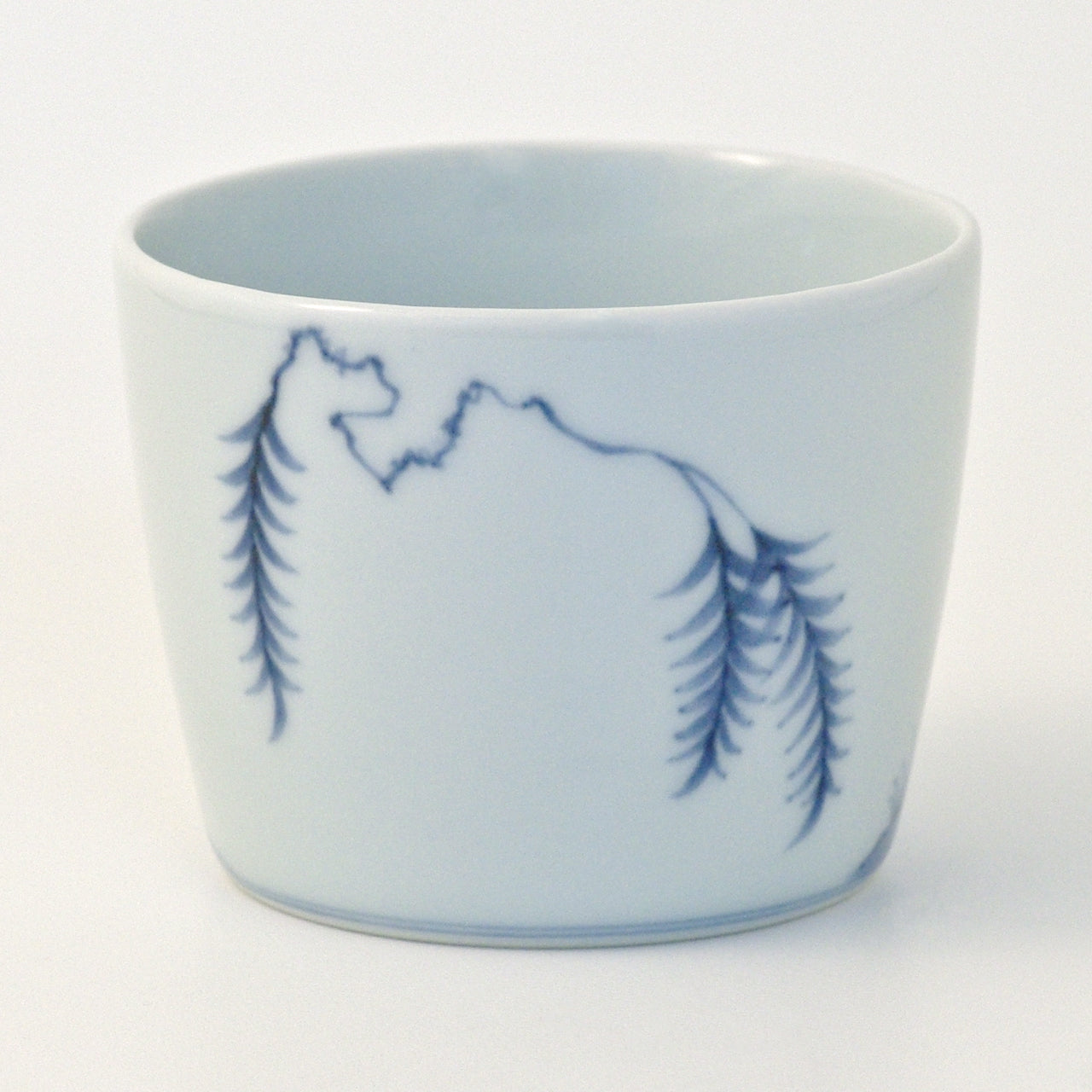 有田焼 染付 幔幕文 そば猪口(大) 220ml Riso Studio1156