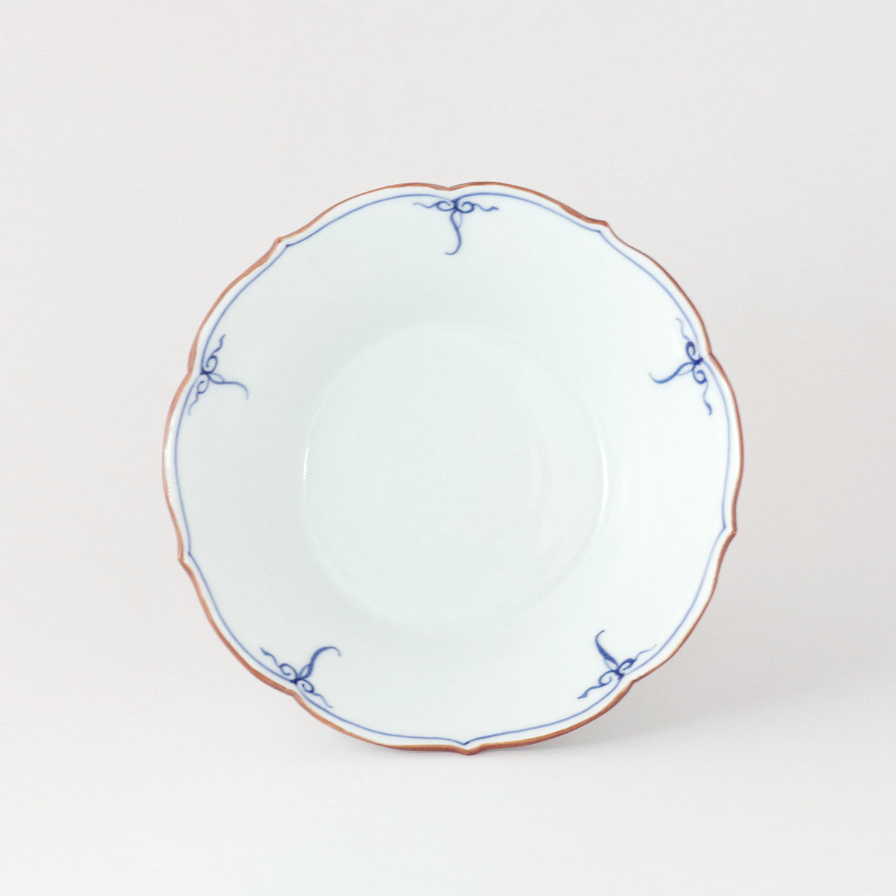 波佐見焼 平鉢 瓔珞紋(染付) 15cm Korin Studio1156